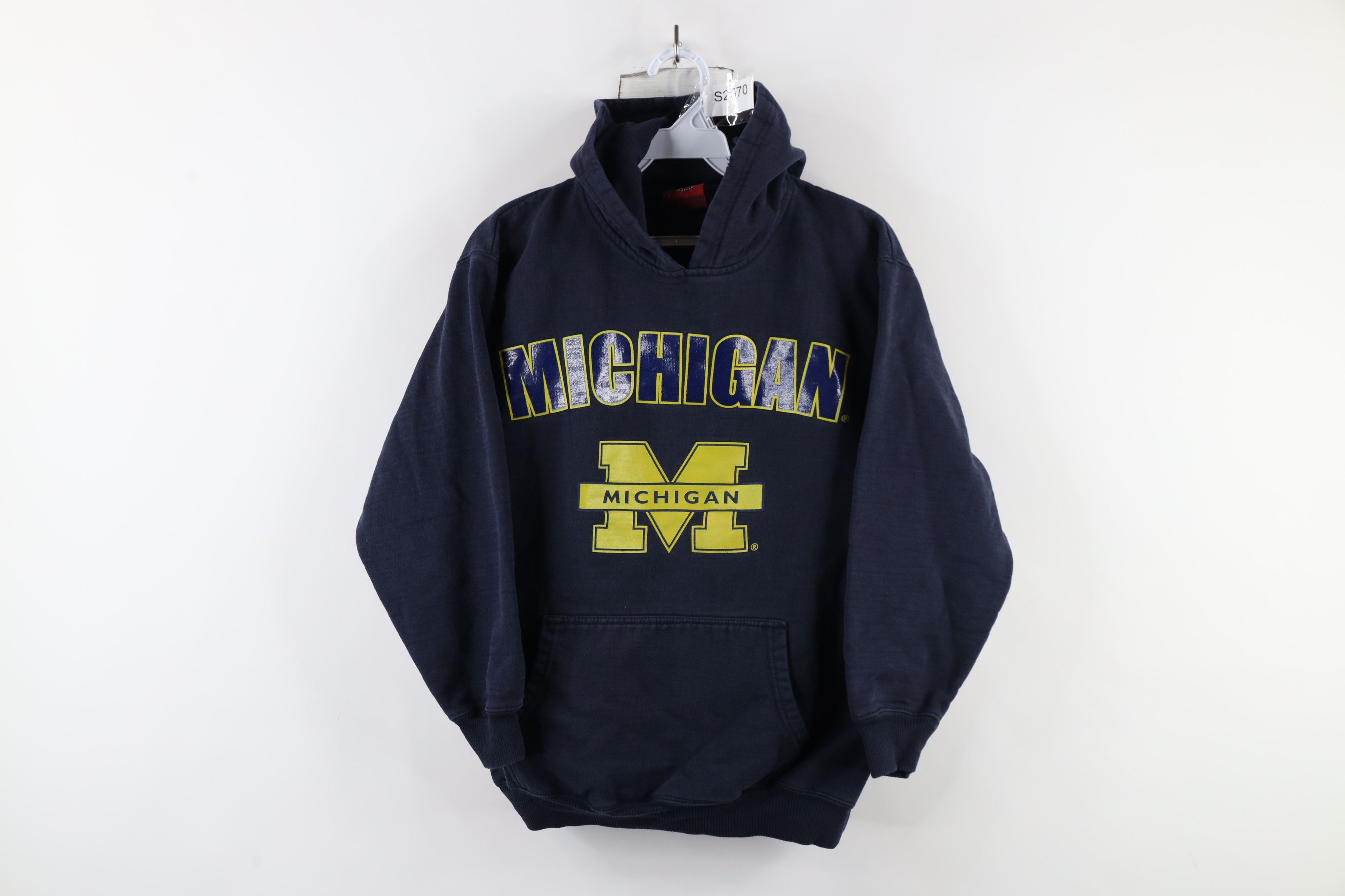 Vintage Vintage 90s University of Michigan Hoodie Sweatshirt Size M / US 6-8 / IT 42-44 - 1 Thumbnail