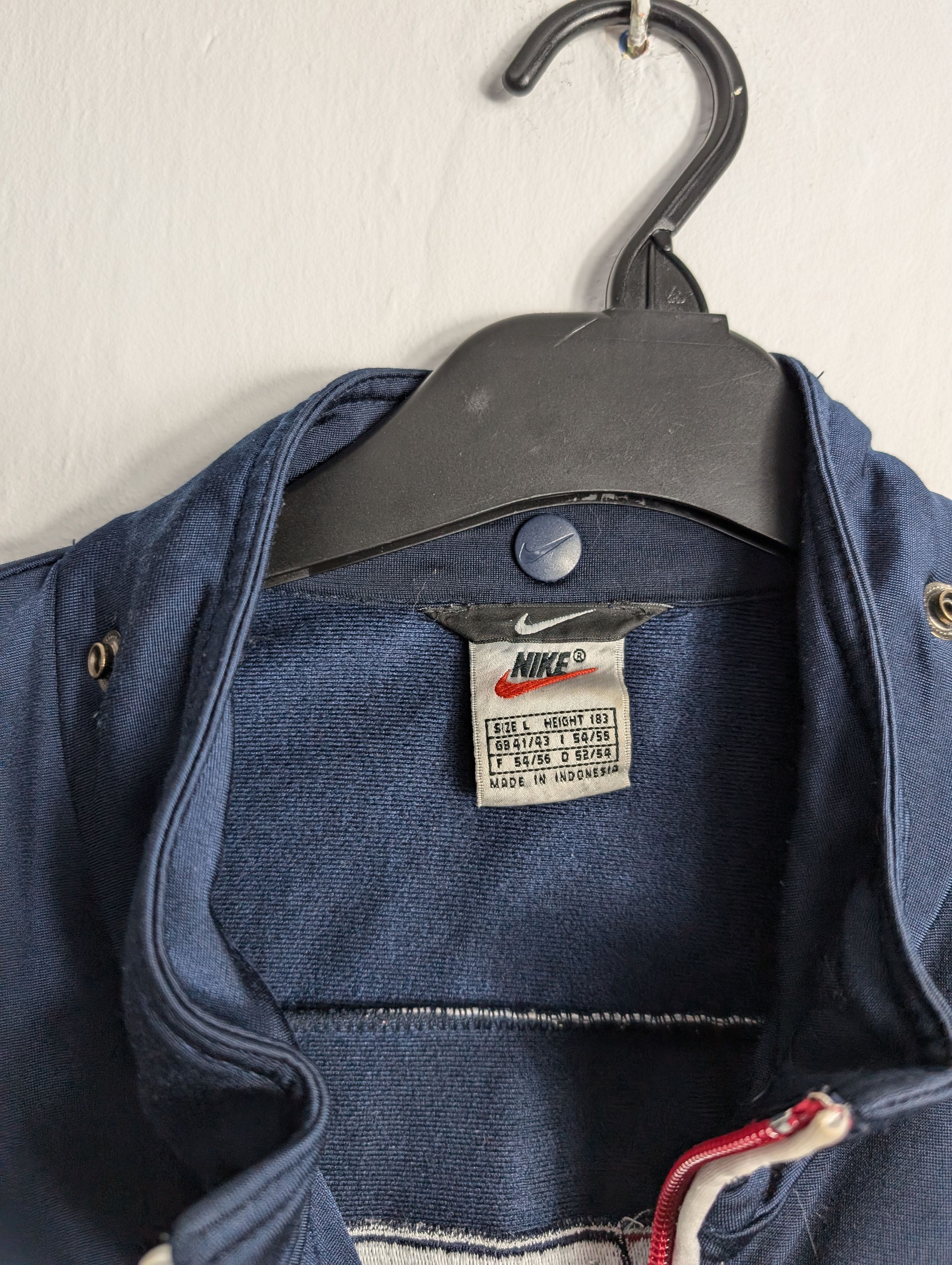 Nike × Vintage Vintage Nike 90s Track Jacket - Retro Zip Size US L / EU 52-54 / 3 - 5 Thumbnail
