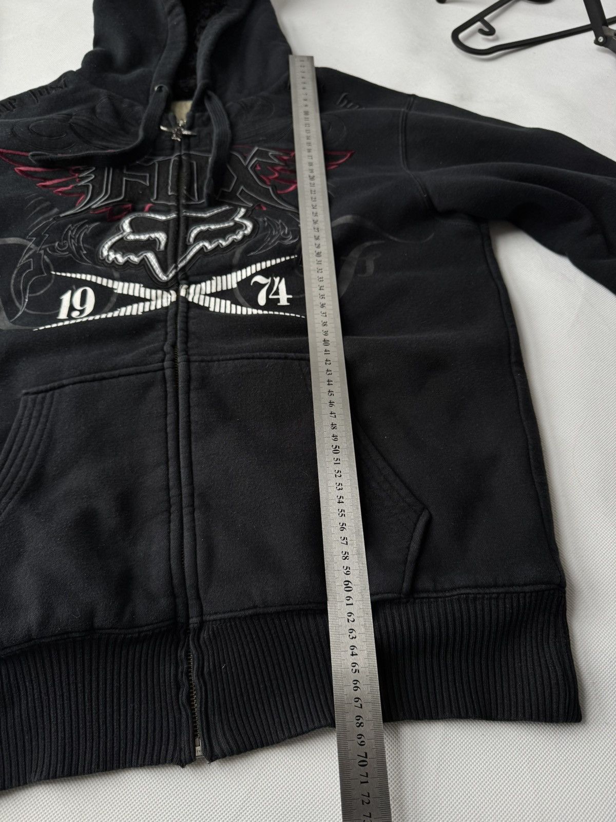 Fox Racing Fox Racing Boxy Fit Zip Hoodie Y2K Affliction Gothic Style Size US XL / EU 56 / 4 - 23 Thumbnail