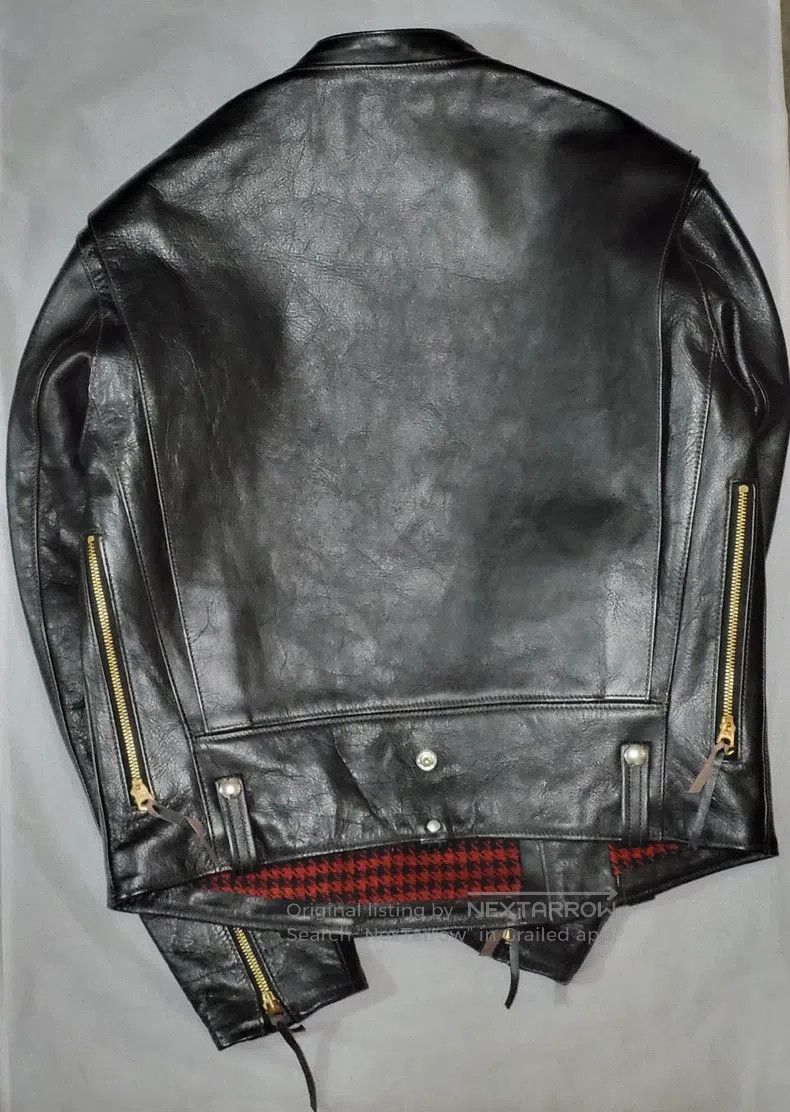 The Real McCoy's The Real McCoys Classic pig's milk horseskin biker jacket Size US XS / EU 42 / 0 - 2 Thumbnail
