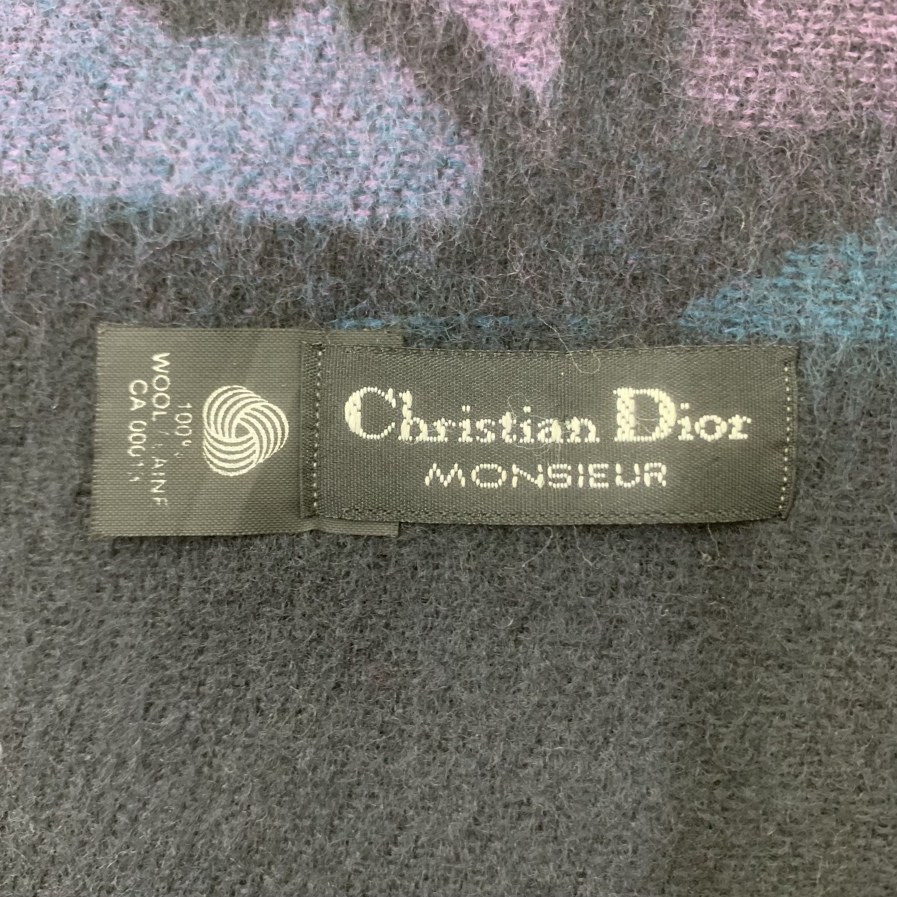 Christian Dior Monsieur Christian Dior Scarf Wool Muffler Neck Wrap BL9266 Size ONE SIZE - 5 Thumbnail