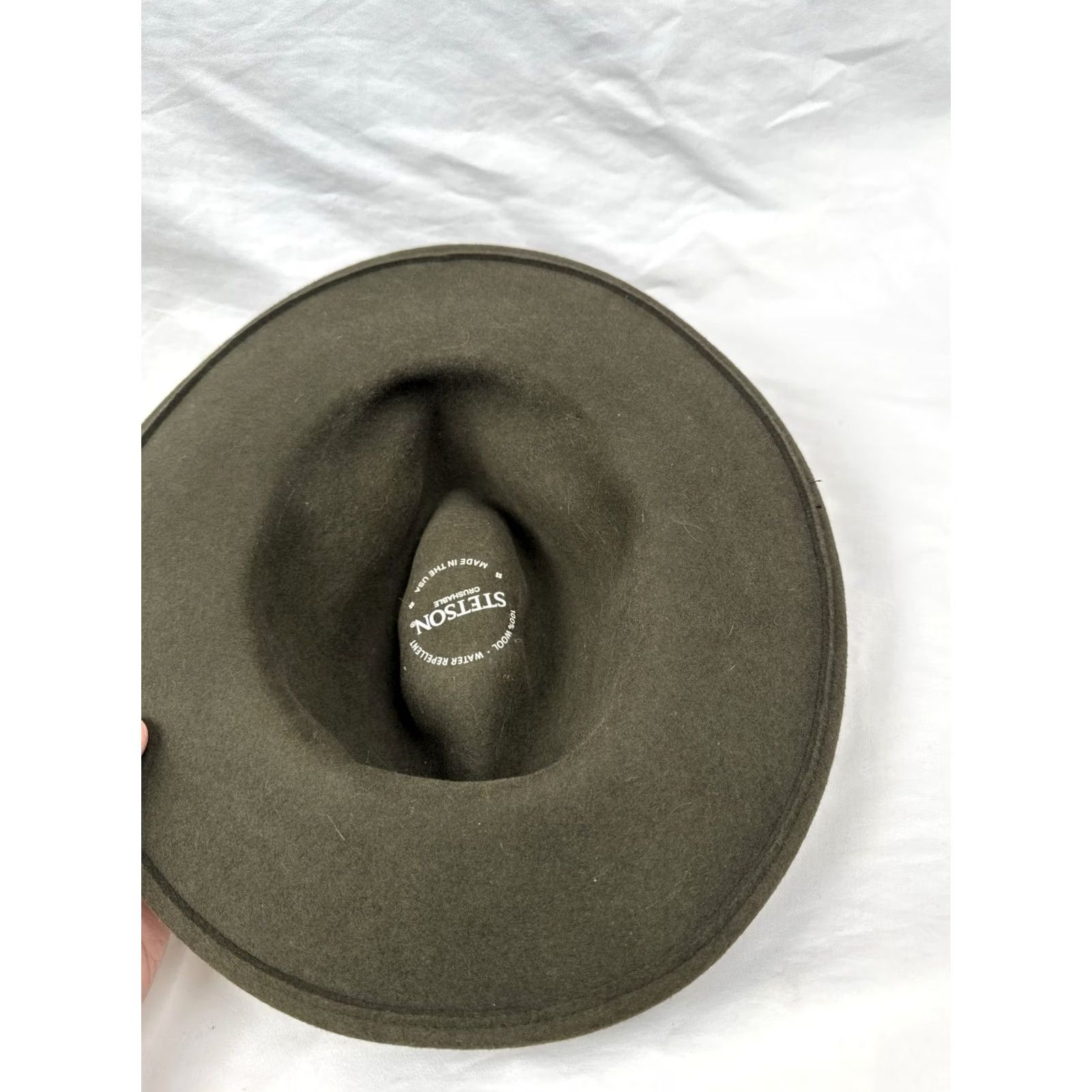 Stetson Stetson Fedora Hat Olive Men's Large Crushable Water Repellent Outdoor USA Made Size ONE SIZE - 7 Thumbnail