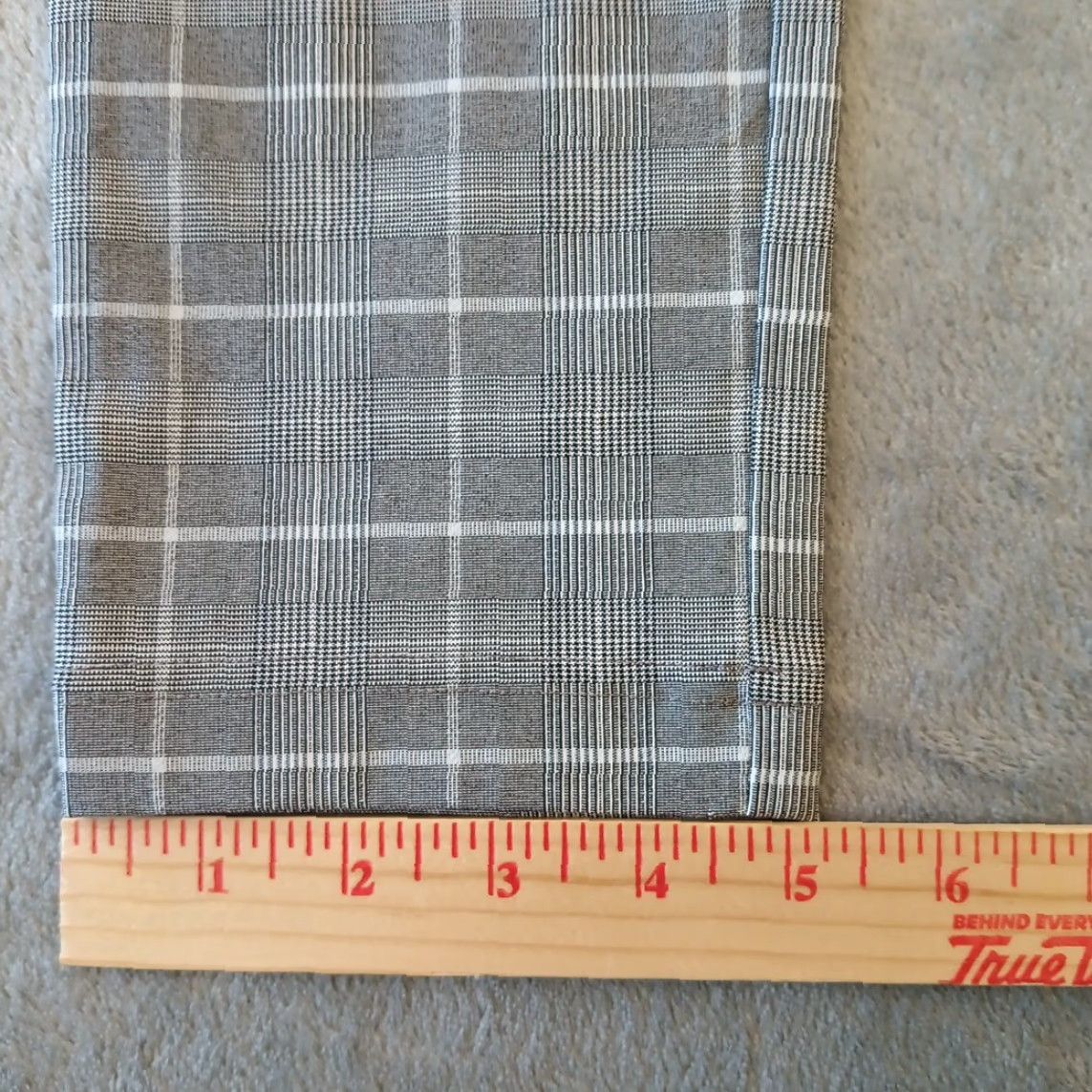 Calvin Klein Calvin Klein Ankle Pants Womens Size 8 Gray Plaid Skinny Stretch Pull On 28x28 Size 30" / US 8 / IT 44 - 6 Thumbnail
