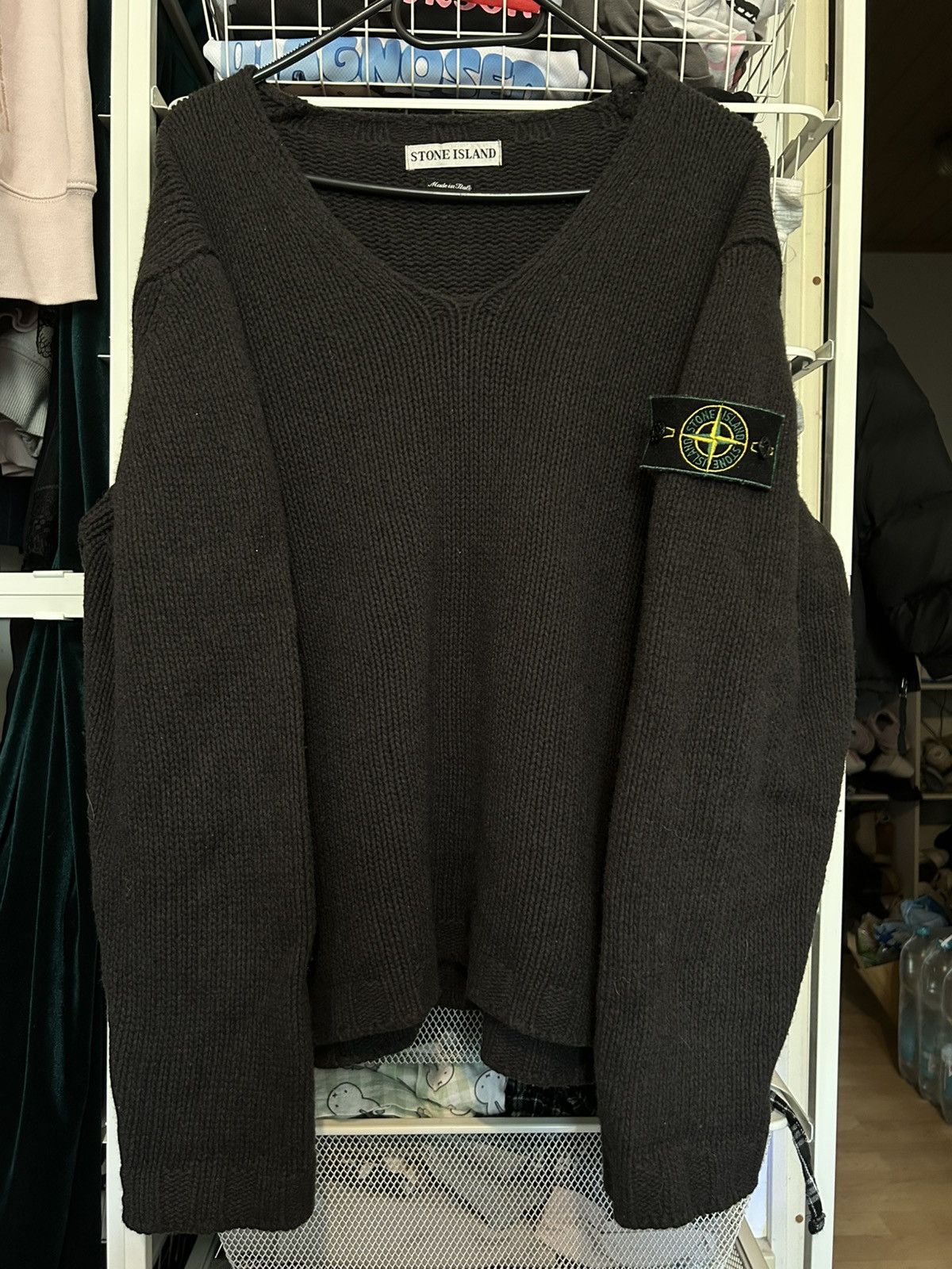 Stone Island STONE ISLAND VINTAGE GREEN BADGE SWEATER SIZE M Size US M / EU 48-50 / 2 - 1 Thumbnail