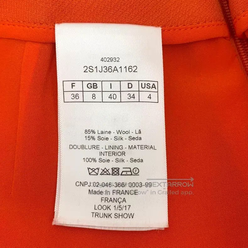 Dior Dior Orange A-shaped skirt and short skirt Size 24" / US 00 / IT 34 - 7 Thumbnail