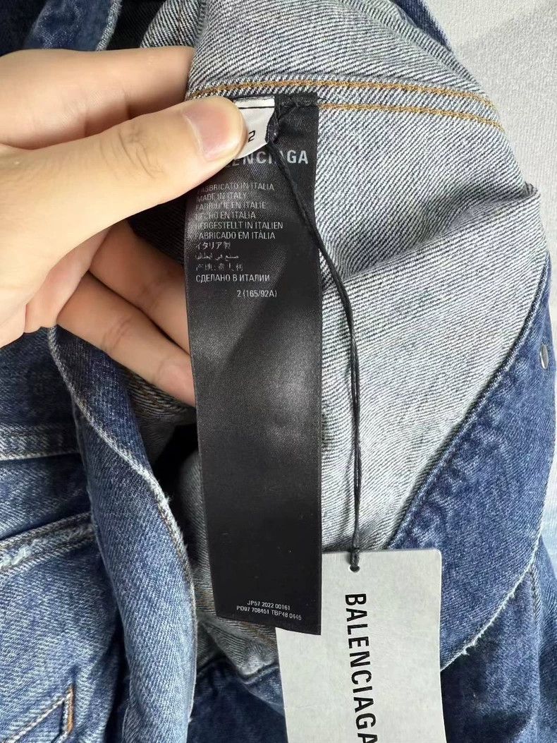 Balenciaga Balenciaga size 2 Blue pin buttoned irregularly patchwork d Size US S / EU 44-46 / 1 - 4 Thumbnail