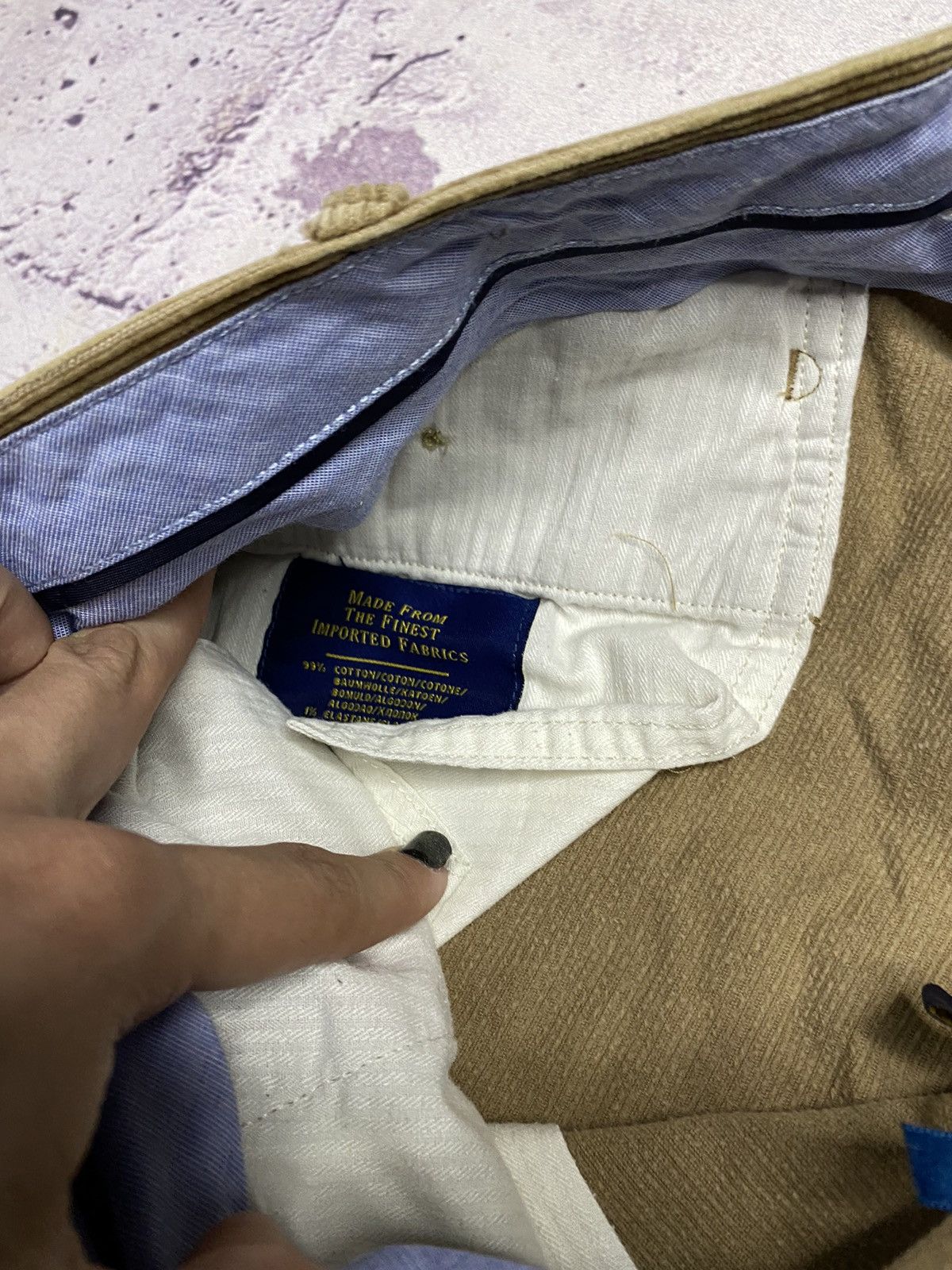 Polo Ralph Lauren Men's vintage velvet pants Polo Ralph Lauren Brown/Gold Size US 36 / EU 52 - 5 Thumbnail