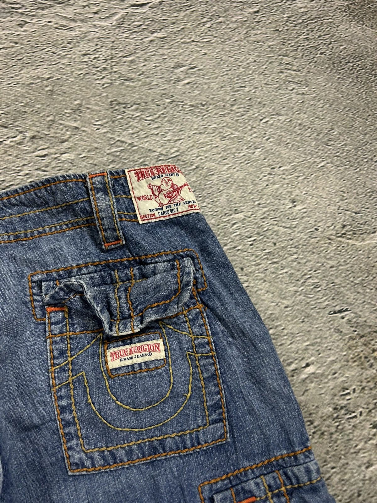 True Religion True Religion vintage blue denim shorts thick stitching Y2K Size 26" / US 2 / IT 38 - 2 Thumbnail