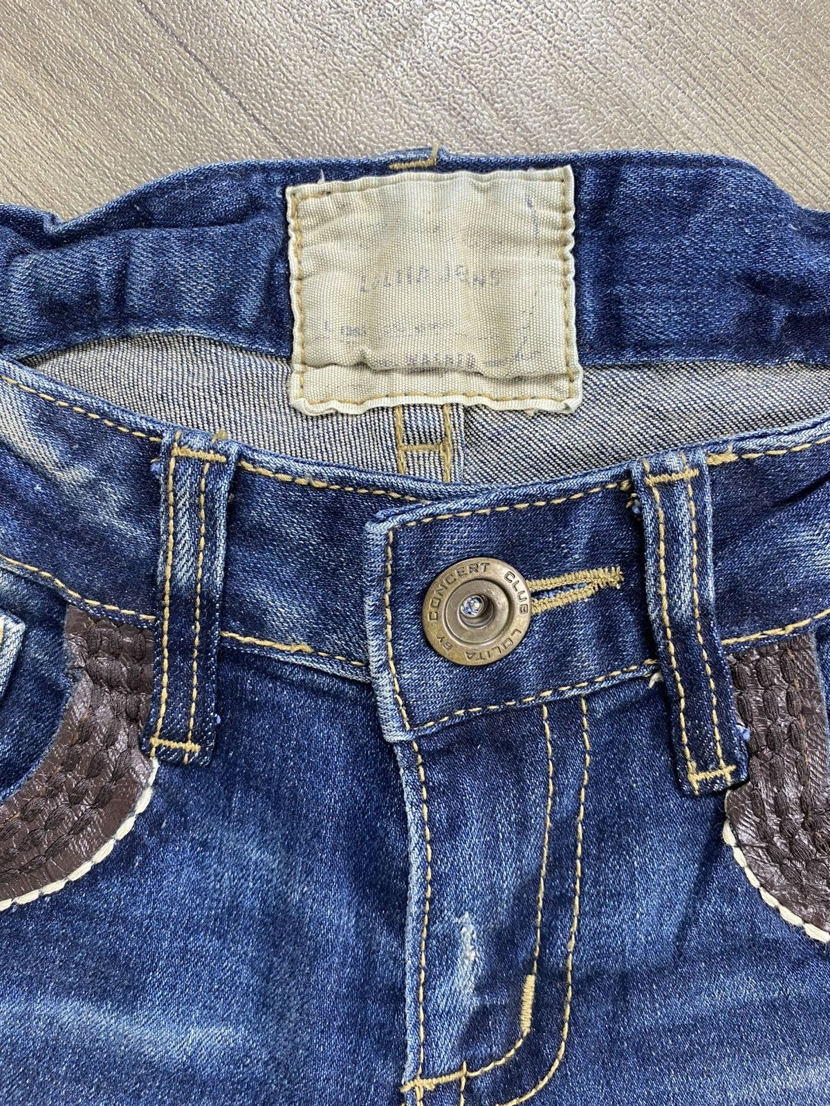 Le Grande Bleu (L.G.B.) 2000s Lolita Distressed Lgb Ifsixwasnine Style Flared Jeans Size US 30 / EU 46 - 7 Thumbnail