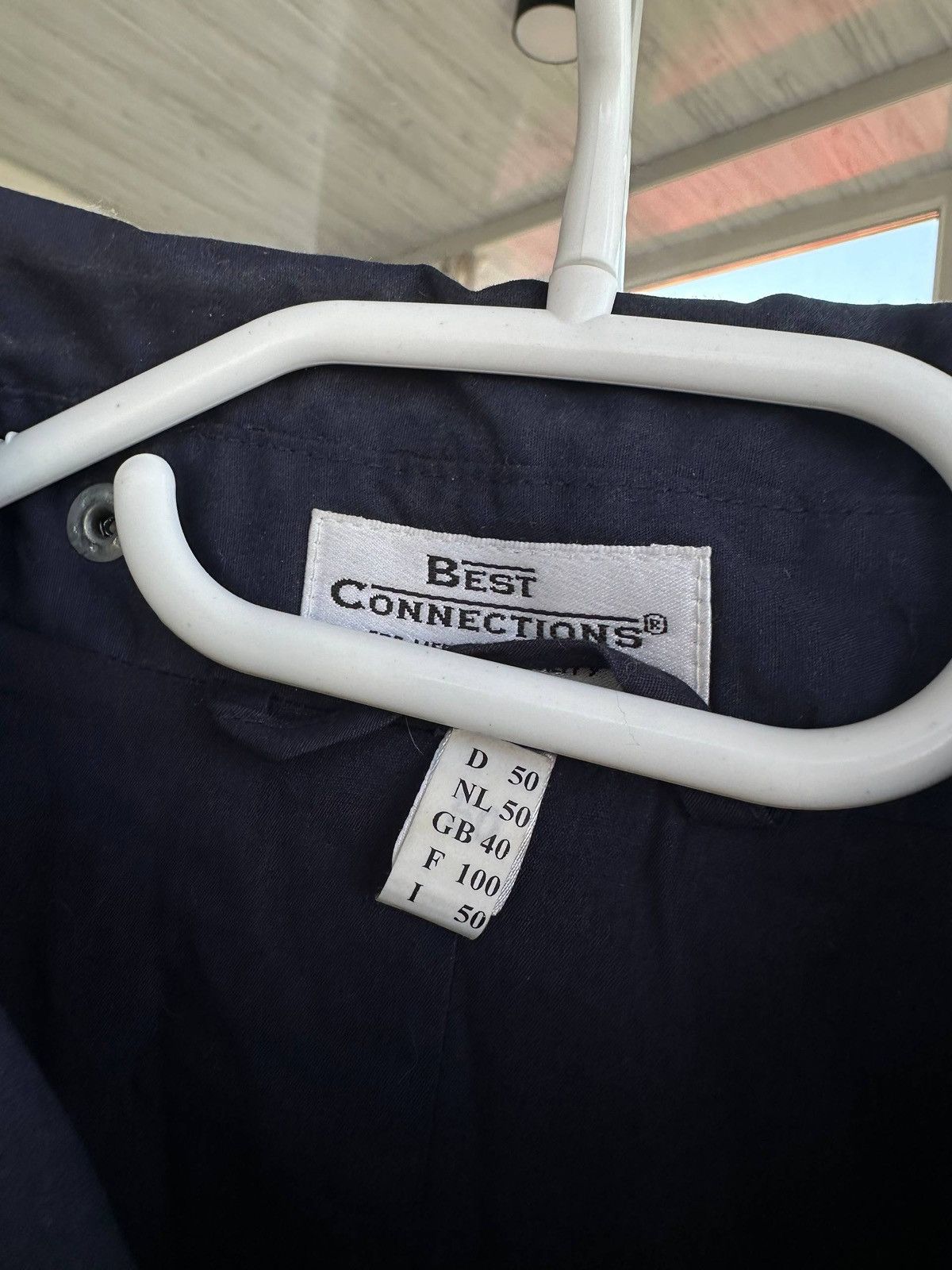Vintage Best Connections Fireman Navy Jacket in Blue, Men's (Size L) — image 3 of 6