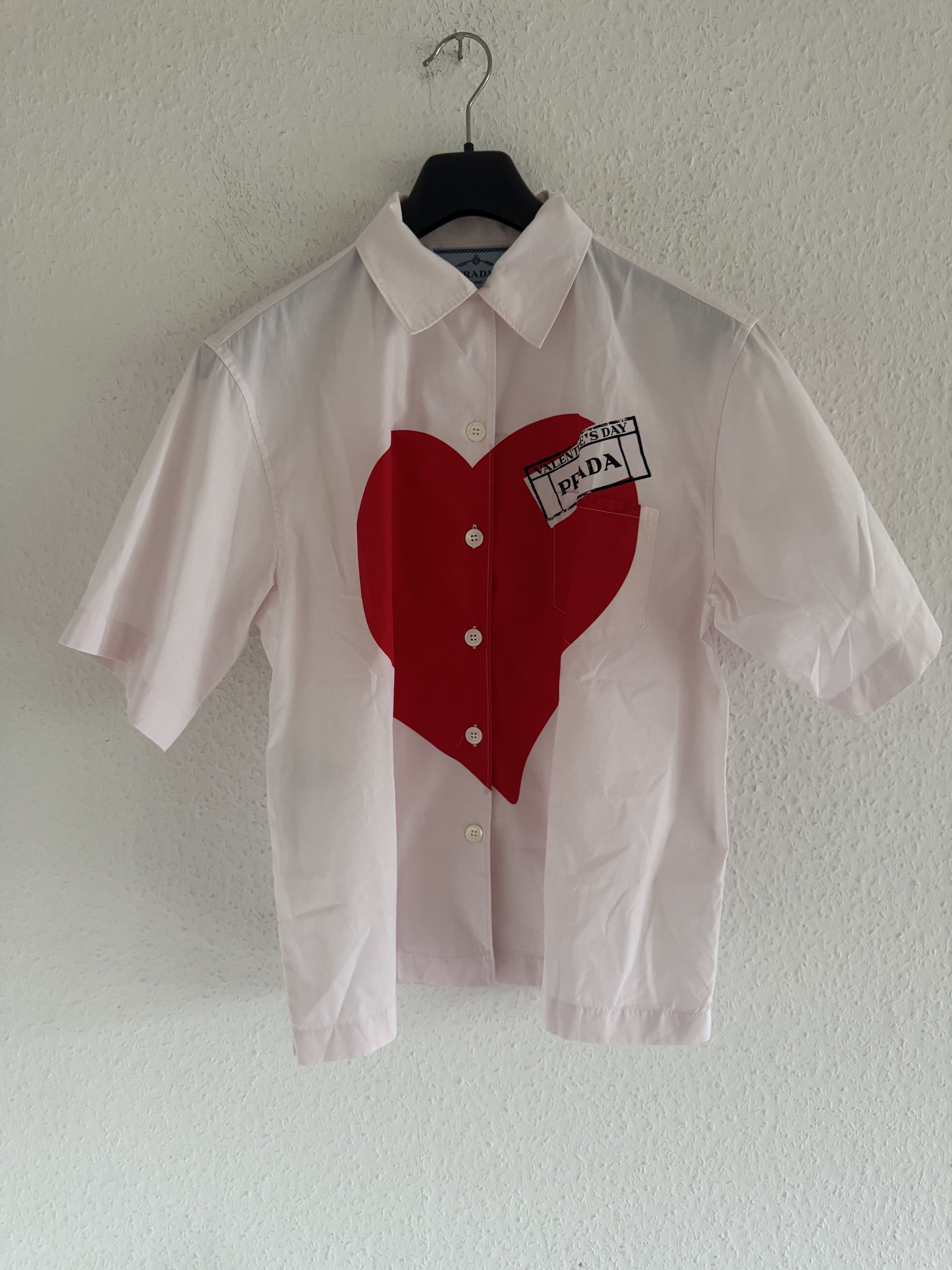 Prada Prada frankenstein bowling shirt (red roses) | Grailed