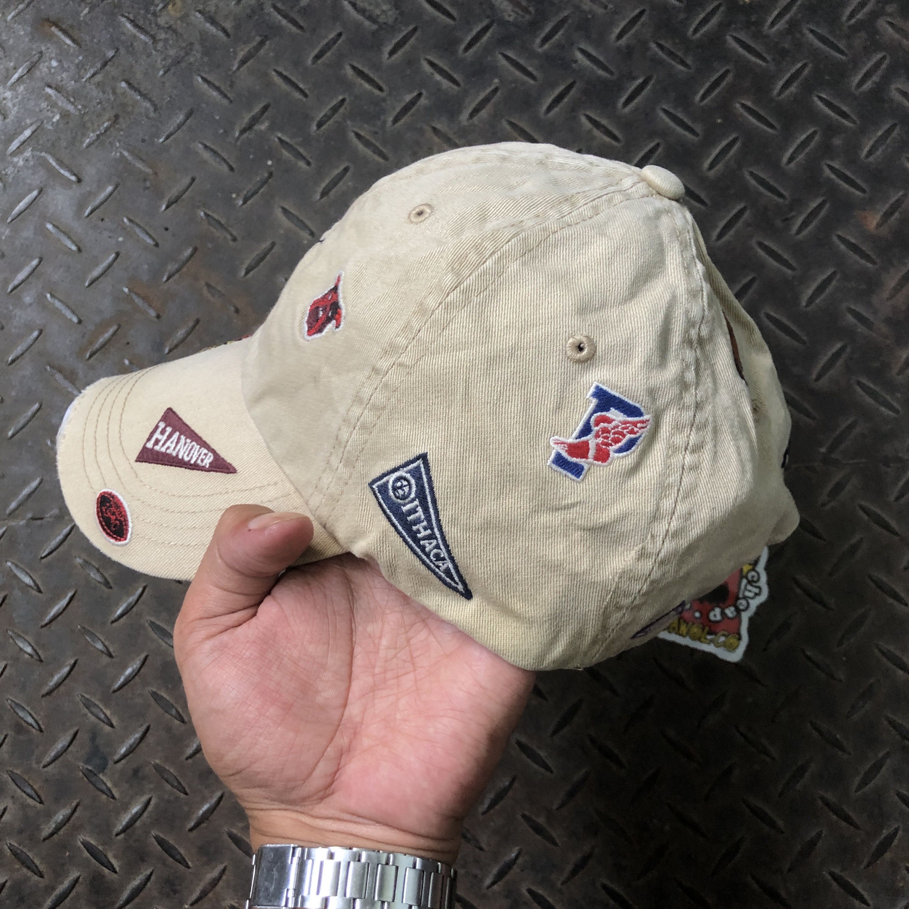 Polo Ralph Lauren 🔥RARE Vintage Polo Ralph Lauren Varsity Letterman Flag Hat Size ONE SIZE - 4 Thumbnail