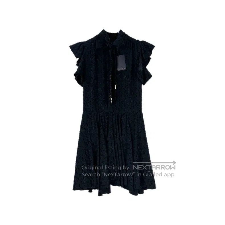 Louis Vuitton Louis Vuitton Dark blue raw-edge full logo metallic mulber Size XS / US 0-2 / IT 36-38 - 1 Thumbnail