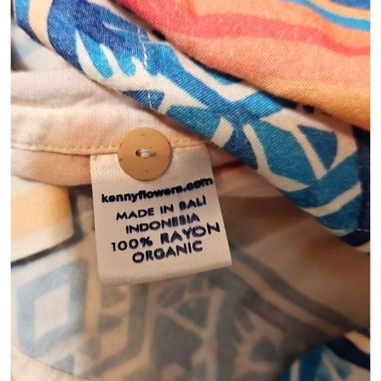 Vintage Kenny Flowers Men's Hawaiian Shirt Striped Aztec Short Sleeve Rayon Size XL Size US XL / EU 56 / 4 - 4 Thumbnail