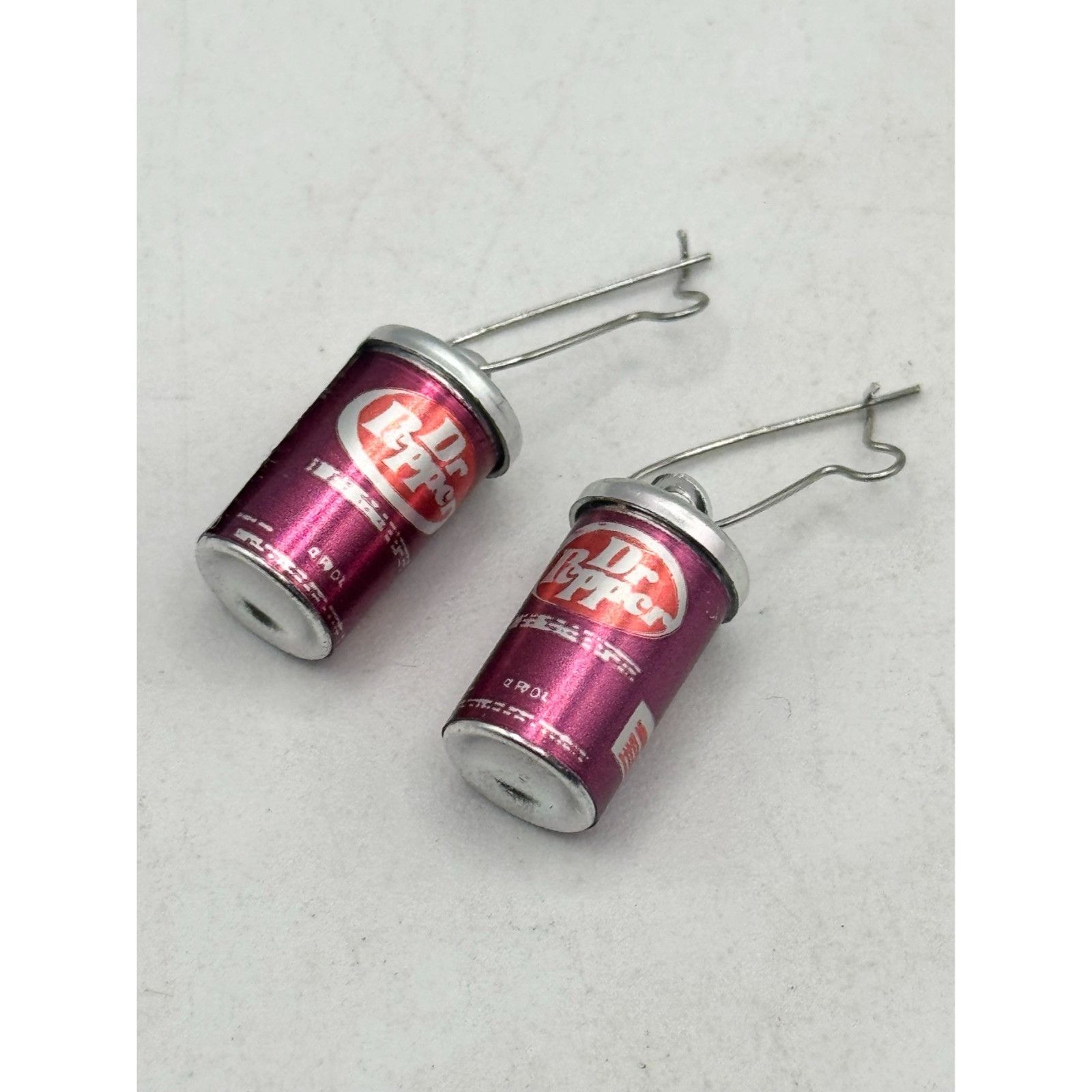 Vintage Vintage Dr. Pepper Soda Can Dangle Earrings Size ONE SIZE - 3 Thumbnail