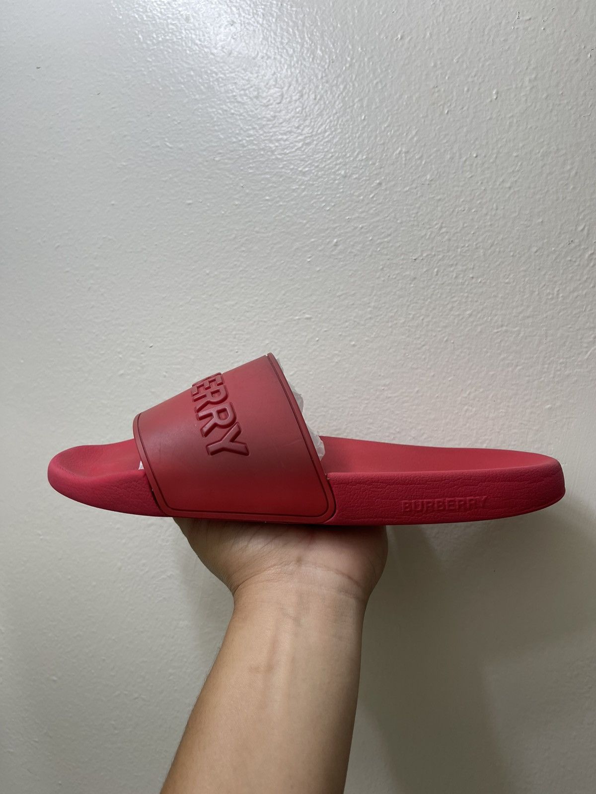 Burberry Burberry Men Slides “Bright Red” Size 9 In Men/ 42 EU Size US 9 / EU 42 - 9 Thumbnail