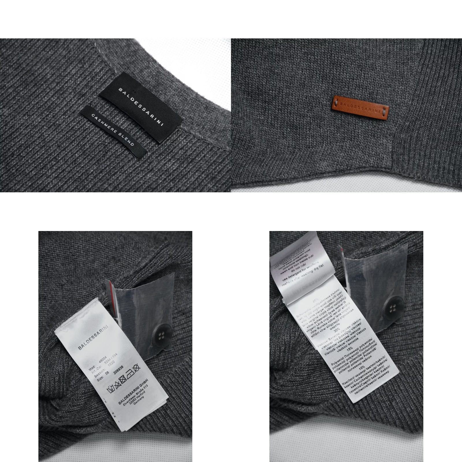 Vintage BALDESSARINI Vest Men's 58 Gray Wool Knit Cashmere Blend V-Neck Casual Size 58 Size US XXL / EU 58 / 5 - 8 Thumbnail