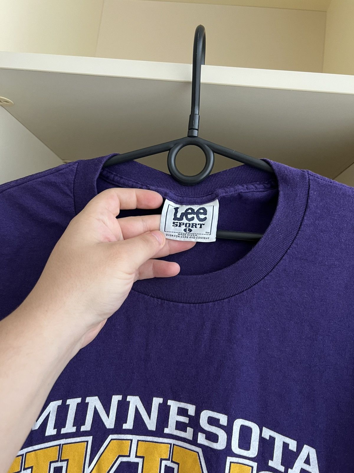 NFL Vintage 1998 Lee Sport Minnesota Vikings NFL T-Shirt Nutmeg Size US L / EU 52-54 / 3 - 9 Thumbnail