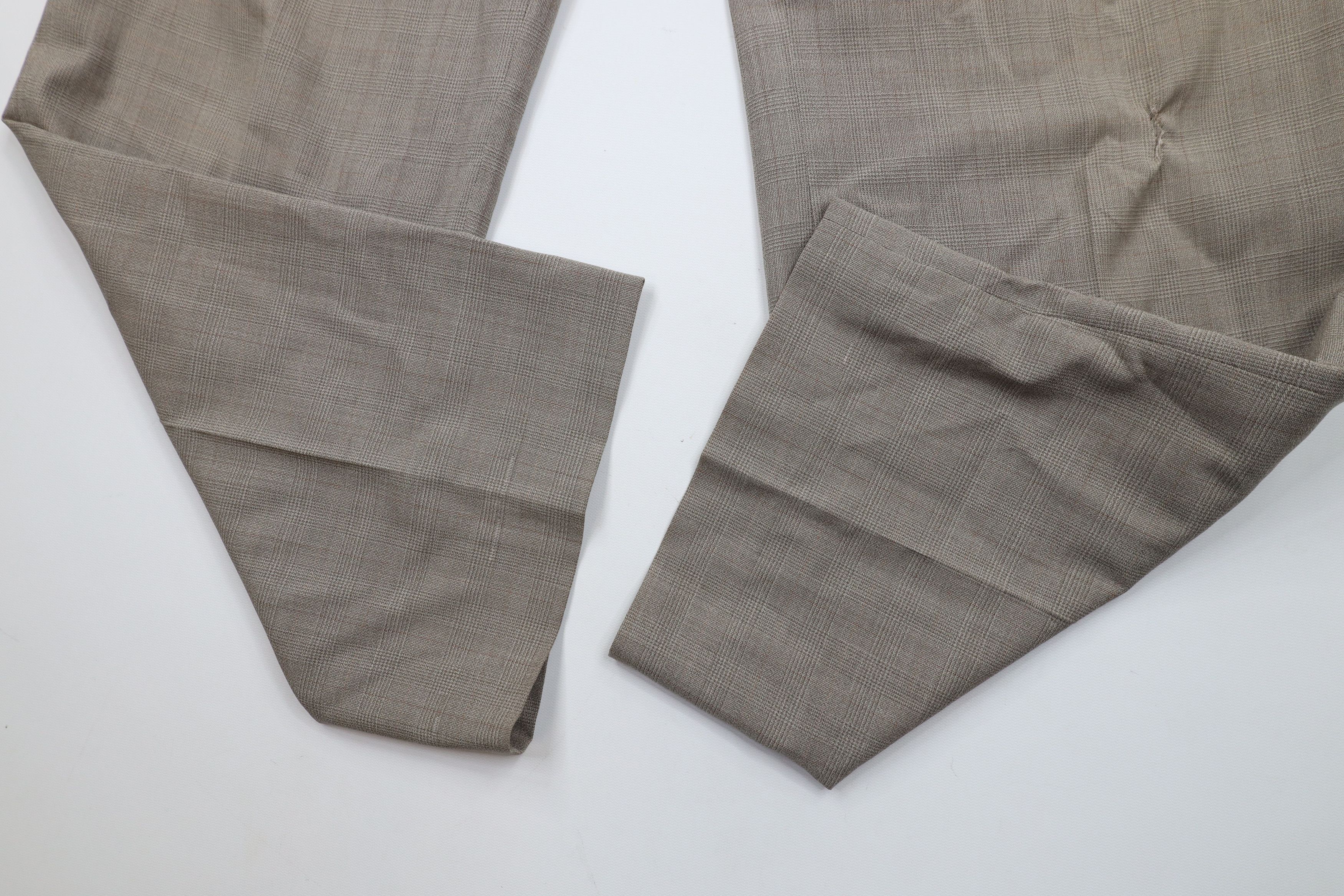 Vintage Vintage 90s Streetwear Wool Knit Wide Leg Chino Pants Plaid Size US 38 / EU 54 - 6 Thumbnail
