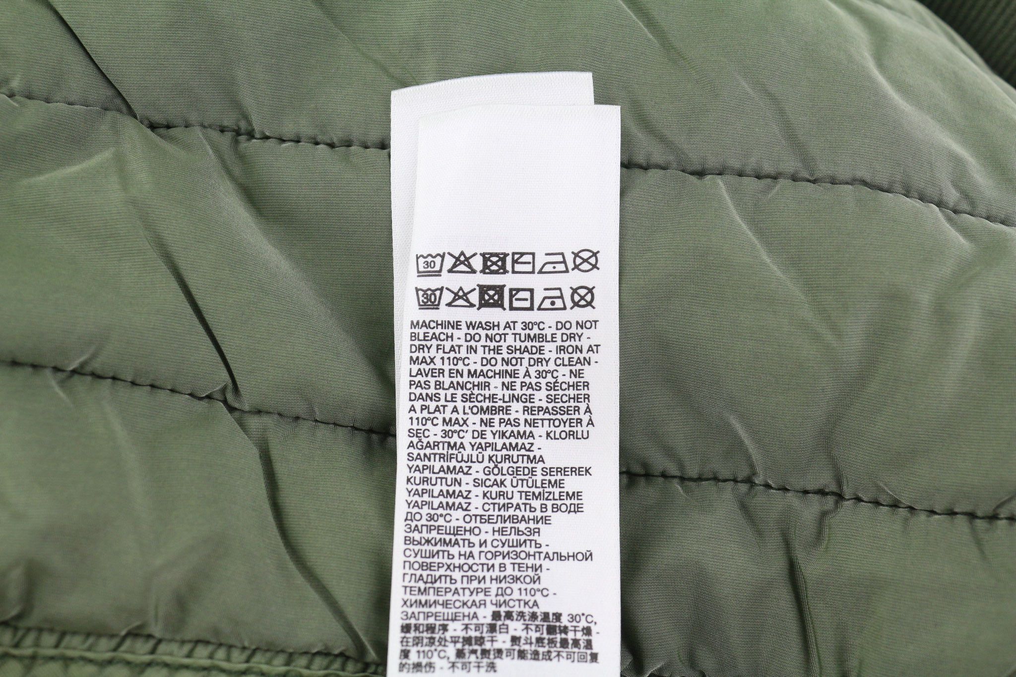 Diesel S-HOLTY L Green Quilted Crew Logo Sweatshirt 40120 Size US L / EU 52-54 / 3 - 11 Thumbnail