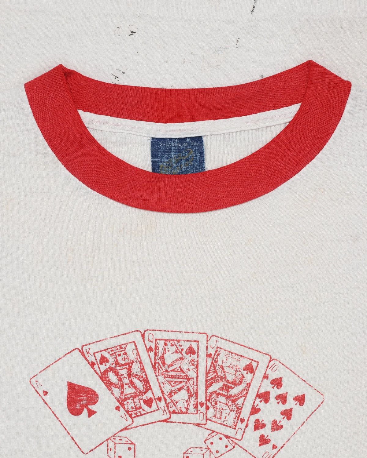 Vintage Las vegas poker Ringer Tee Size US XL / EU 56 / 4 - 4 Thumbnail
