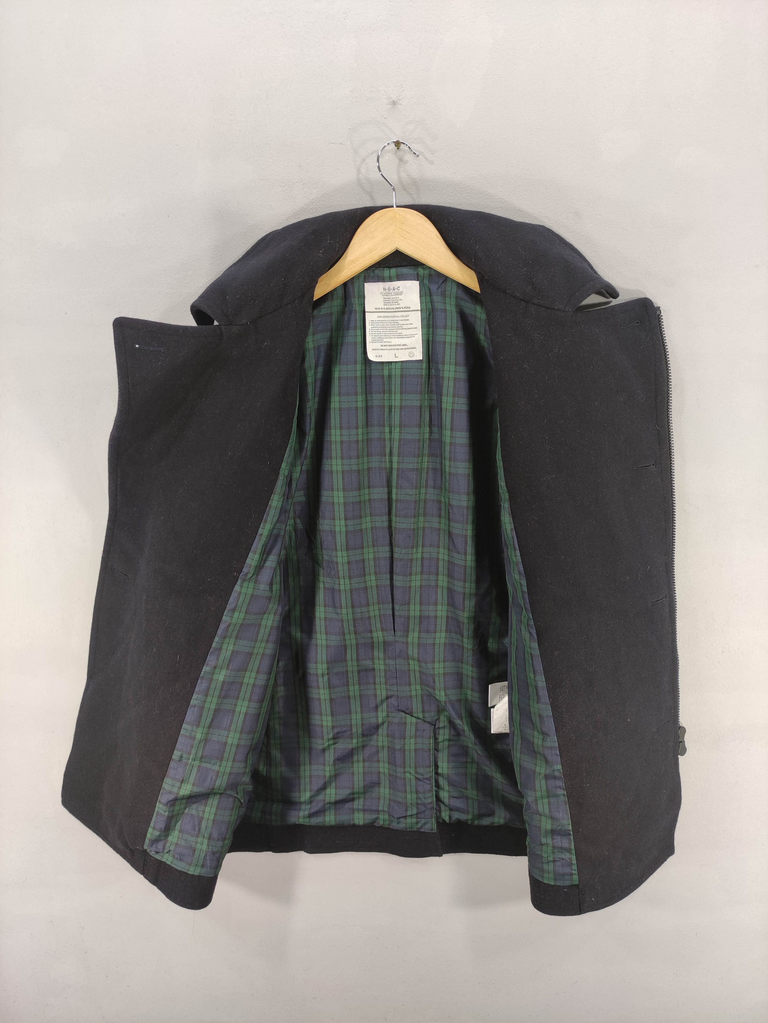 Japanese Brand Vintage N.G.A.C Kazuhiro Takakura Wool Coat Jacket Size US M / EU 48-50 / 2 - 7 Thumbnail