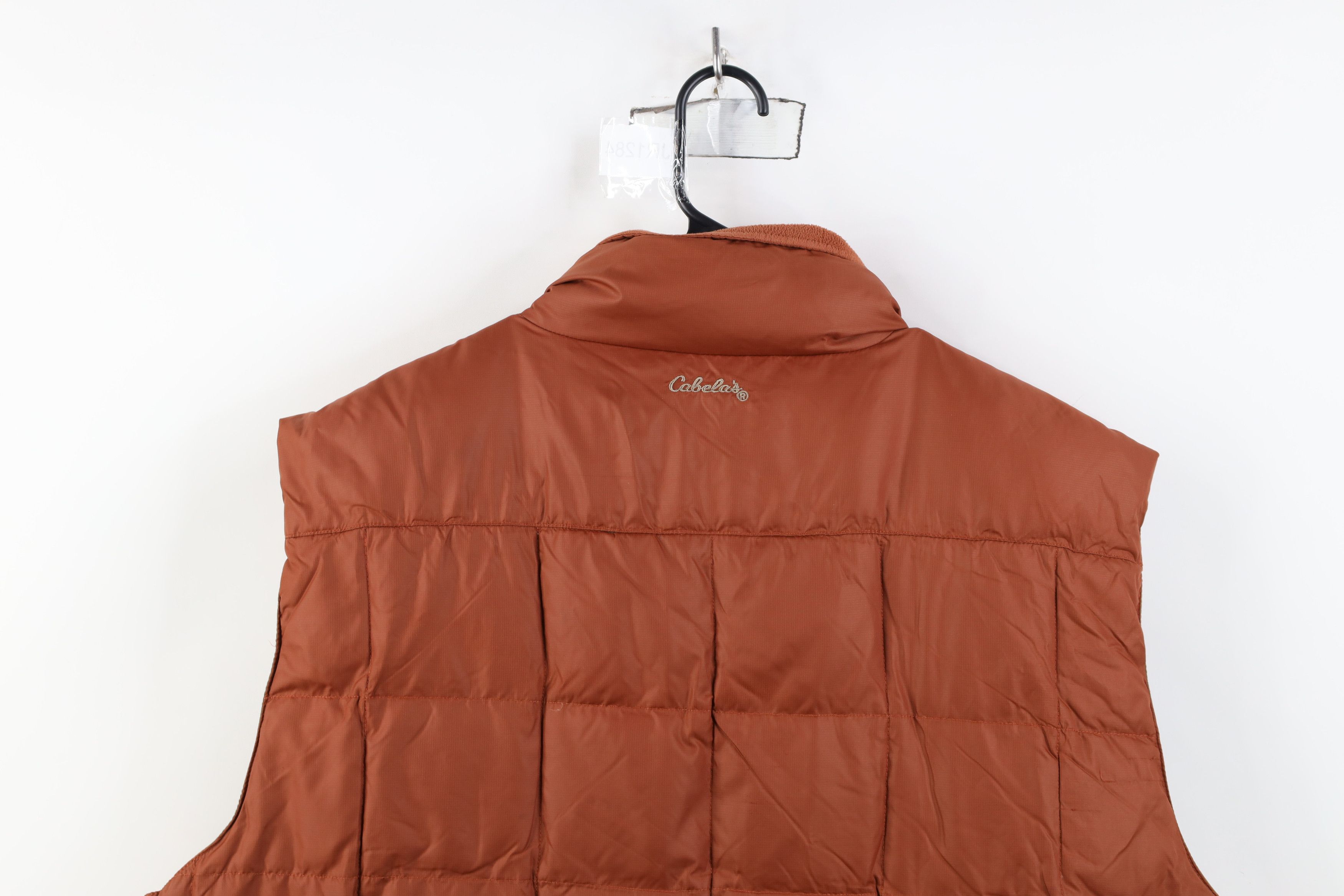 Cabelas Vintage Cabelas Down Fill Full Zip Puffer Vest Jacket Orange Size US XL / EU 56 / 4 - 14 Thumbnail