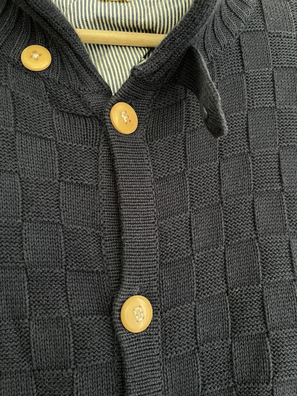 Folk FOLK Merino Wool Cotton Ckeck Cardigan Size 6 Size US XXL / EU 58 / 5 - 8 Thumbnail