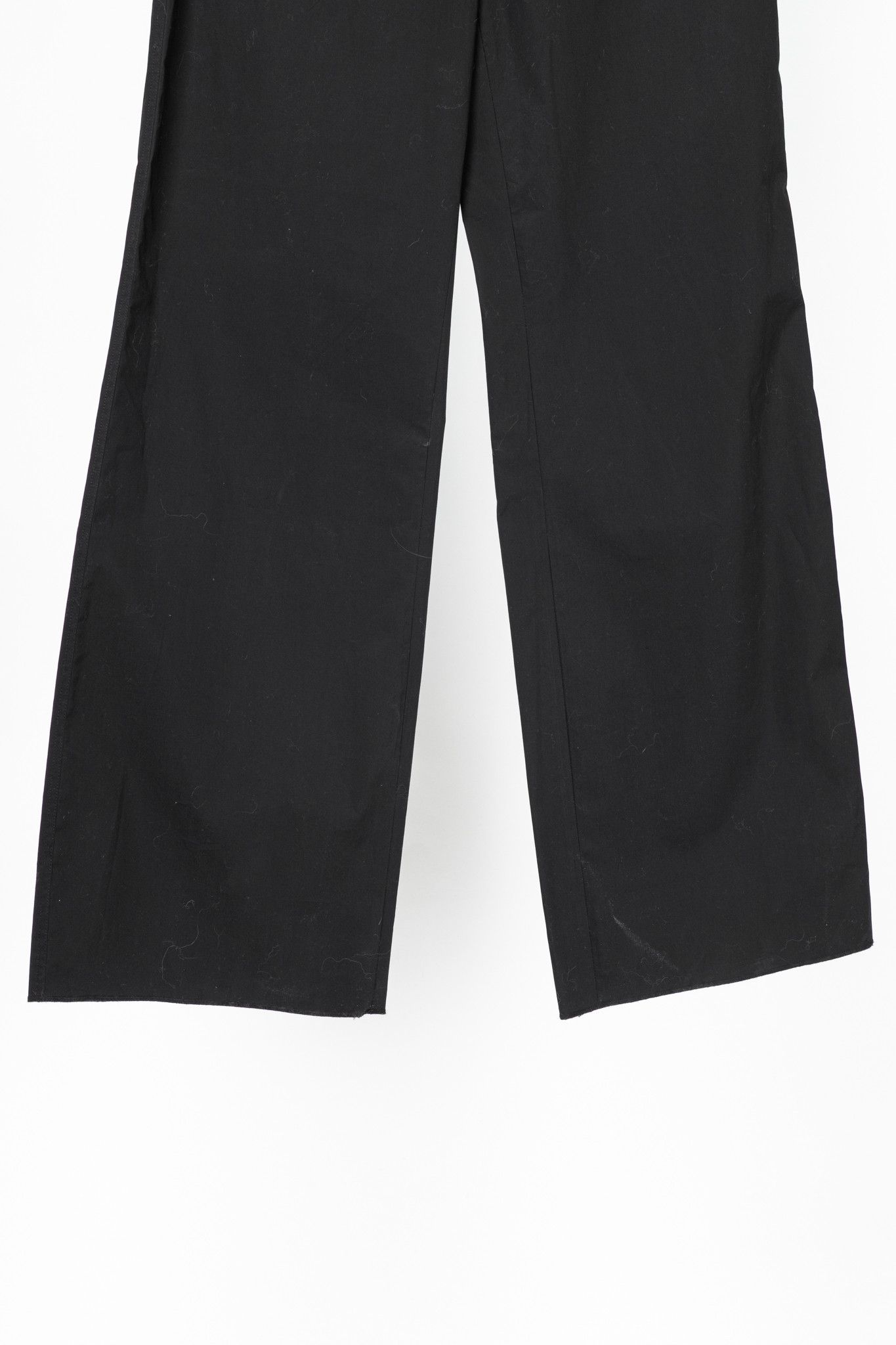 DOROTHEE SCHUMACHER Dorothee Schumacher Poplin Power Black Cotton Flared Pants Size 27" / US 4 / IT 40 - 5 Thumbnail