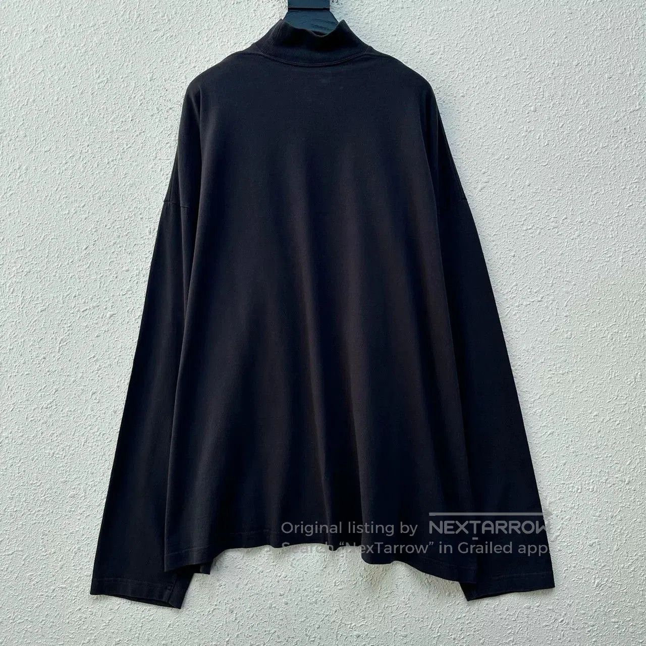 Balenciaga Balenciaga Lock Buckle Flocked Logo Turtleneck. Size XS / US 0-2 / IT 36-38 - 2 Thumbnail