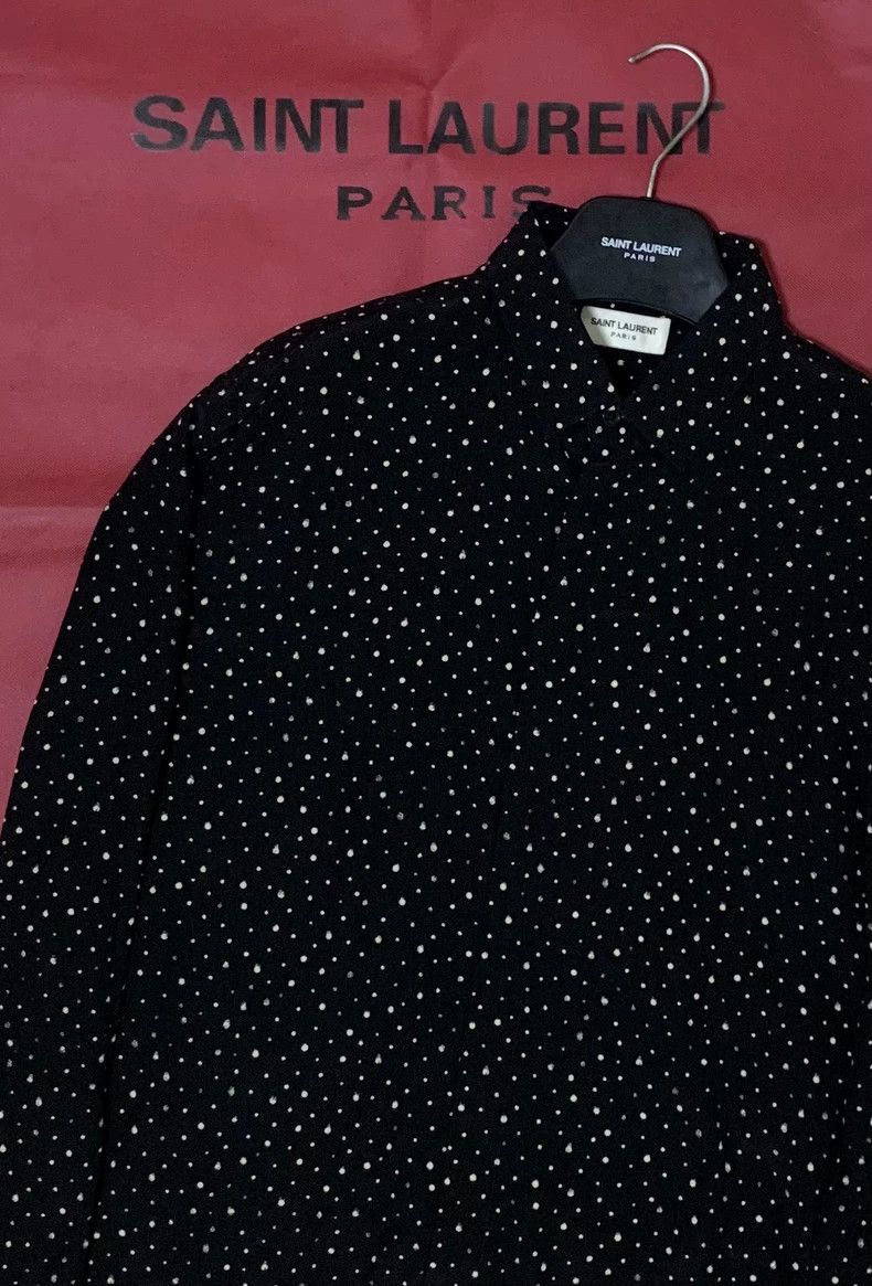 Saint Laurent Paris Saint Laurent Paris 19fw mulberry silk ink-splashing baby's Size US XS / EU 42 / 0 - 7 Thumbnail