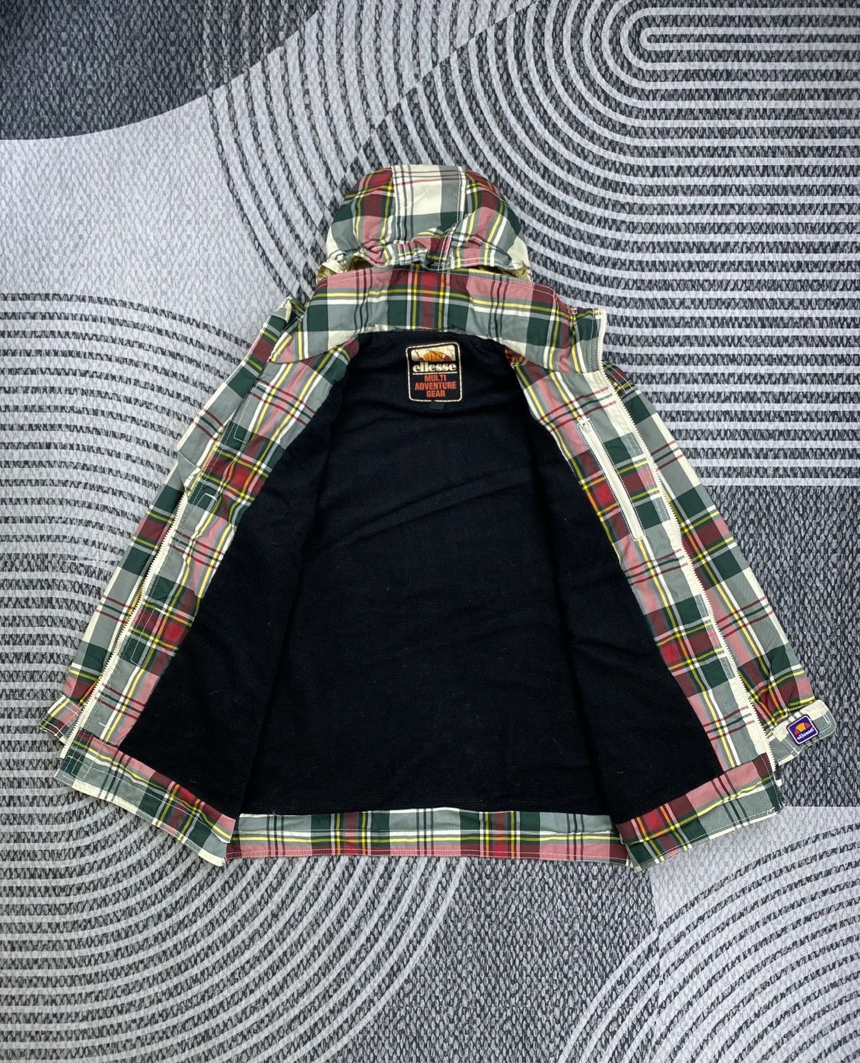 Ellesse Vintage Ellesse Multi Adventure Gear Checked Zipper Jacket Size US XL / EU 56 / 4 - 6 Thumbnail