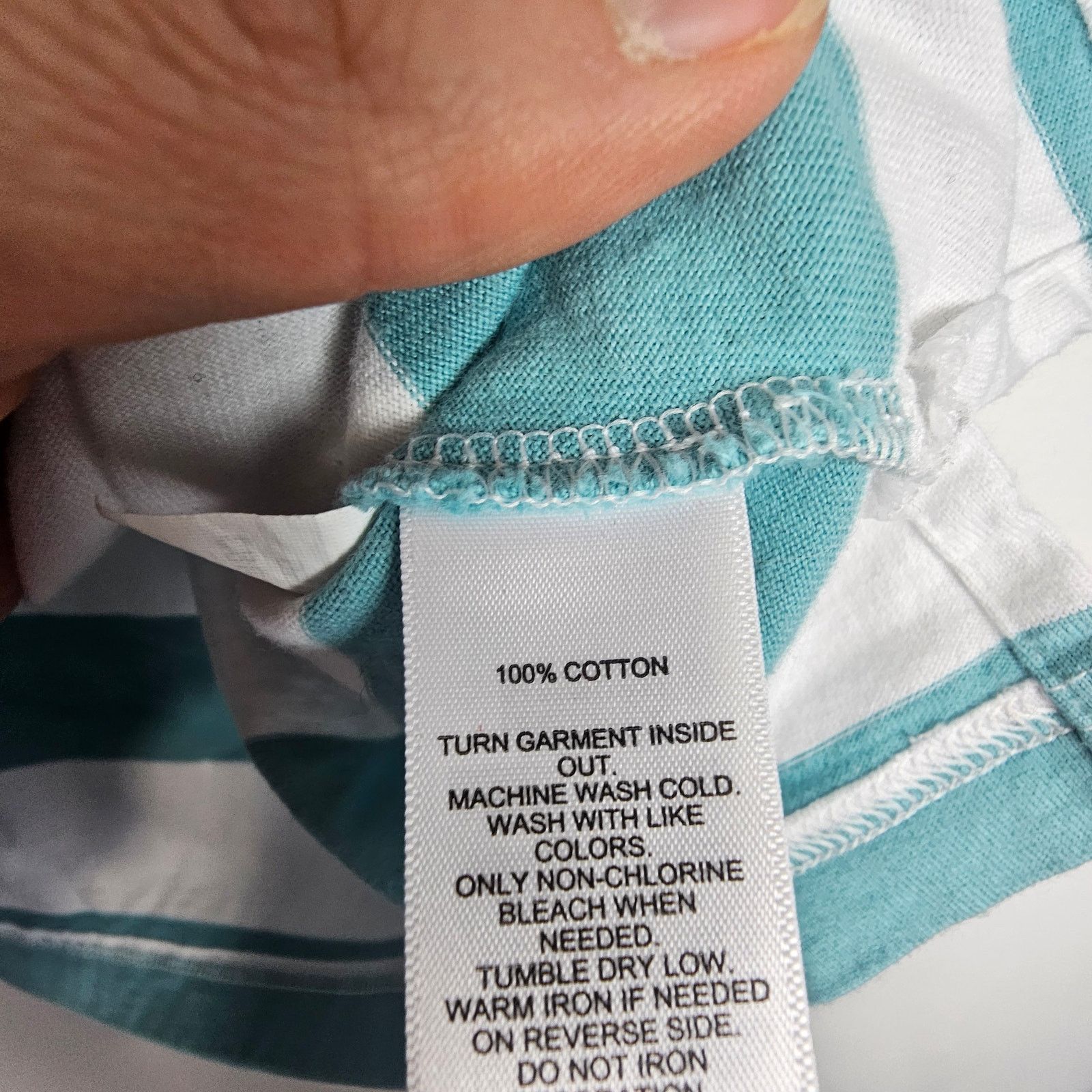 Vineyard Vines Vineyard Vines Shirt Long Sleeve Crop Top Blue Striped L Size L / US 10 / IT 46 - 7 Thumbnail