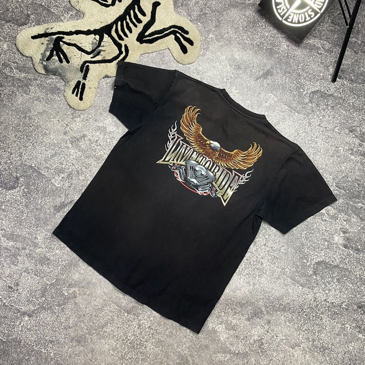 Vintage Vintage 90’s Motorcycle and Eagle logo made in USA tee Size US L / EU 52-54 / 3 - 15 Thumbnail
