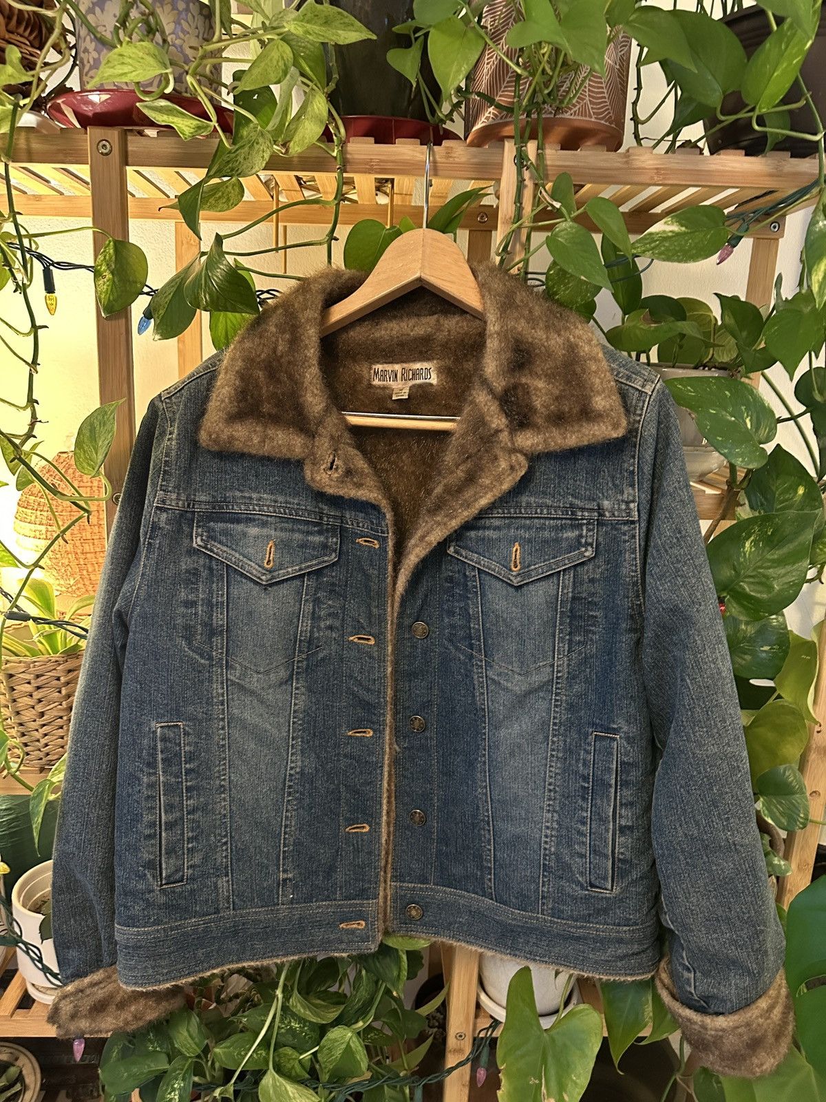 Other Marvin Richards Denim Jacket with Brown Faux Fur Collar Size M / US 6-8 / IT 42-44 - 1 Thumbnail