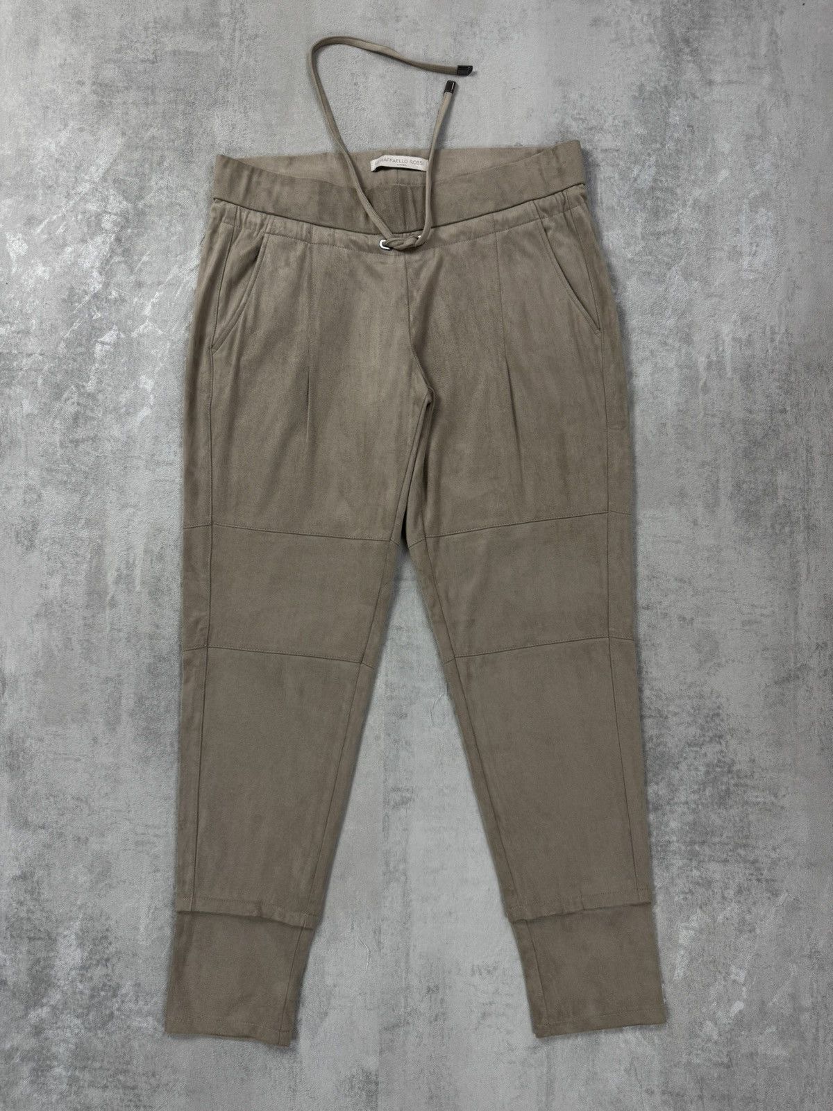 Designer RAFFAELLO ROSSI Candice 7/8 Jogging Beige Pants Womens Size 28" / US 6 / IT 42 - 1 Thumbnail