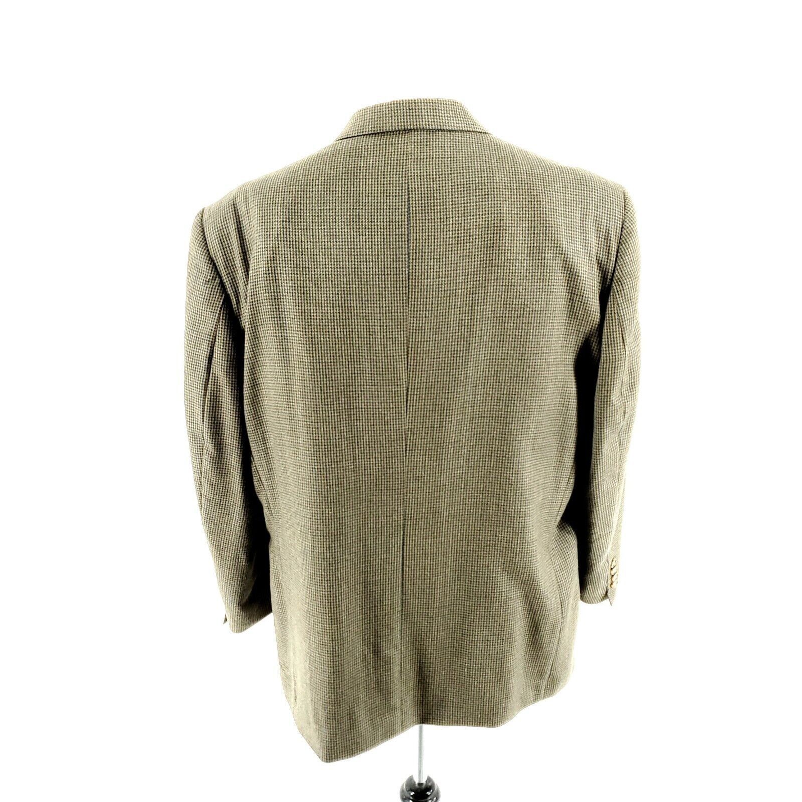 Oscar De La Renta Oscar De La Renta Tweed Wool Silk 3 Button Sport Coat 44R Br Size 44R - 5 Thumbnail