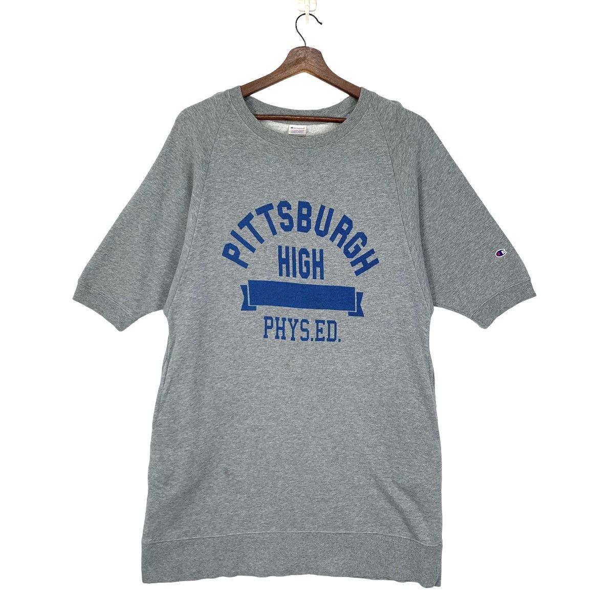 image of American College x Champion VTG Champion Ladies Free Pittsburgh High Phys.ed Sweatshirt in Grey, Wo