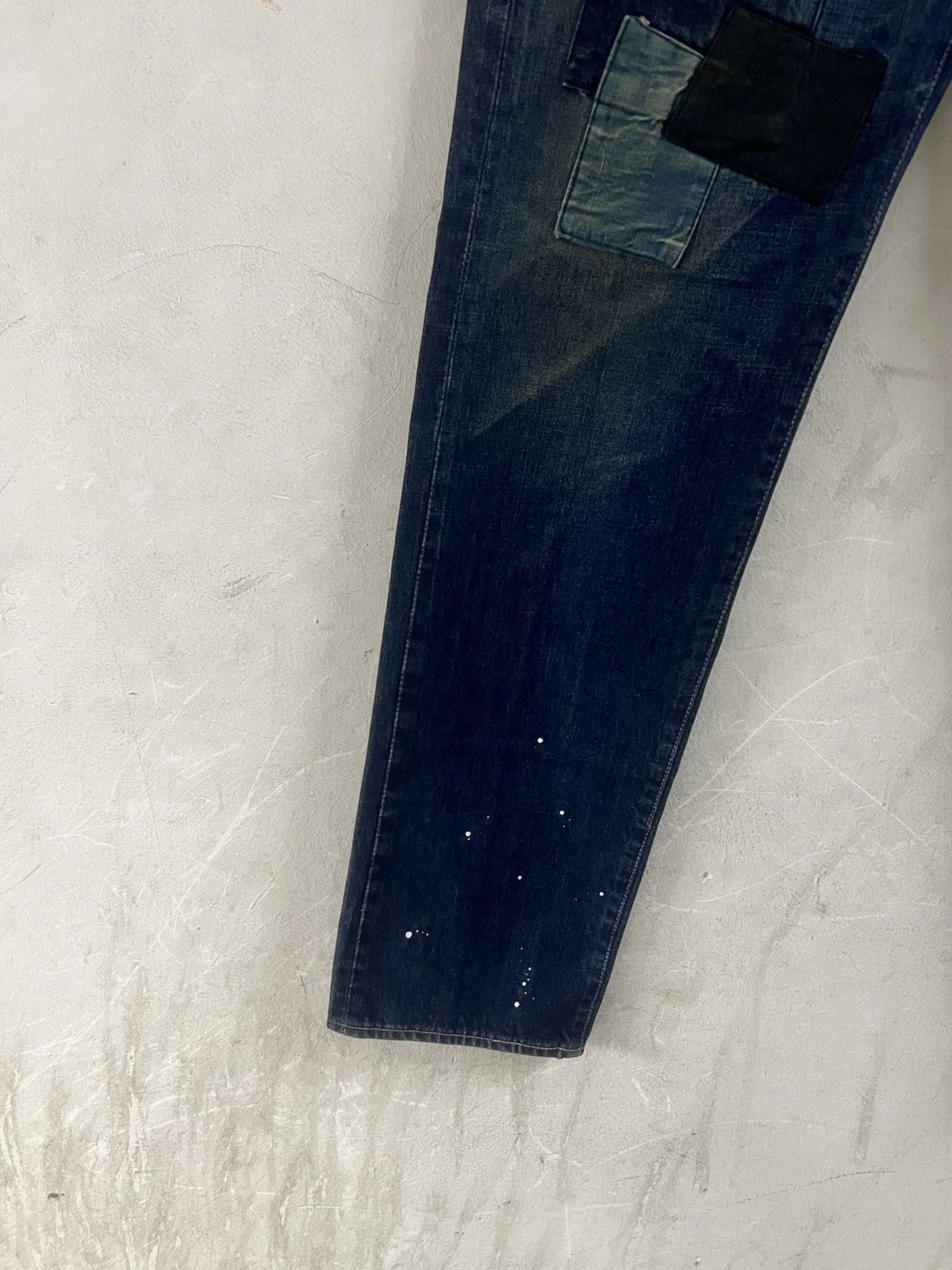 4GSELLER × Japanese Brand PATCHWORK‼️KAPİTAL STYLE COVERNAT 100TA DISTRESSED DENIM PANT Size US 32 / EU 48 - 3 Thumbnail