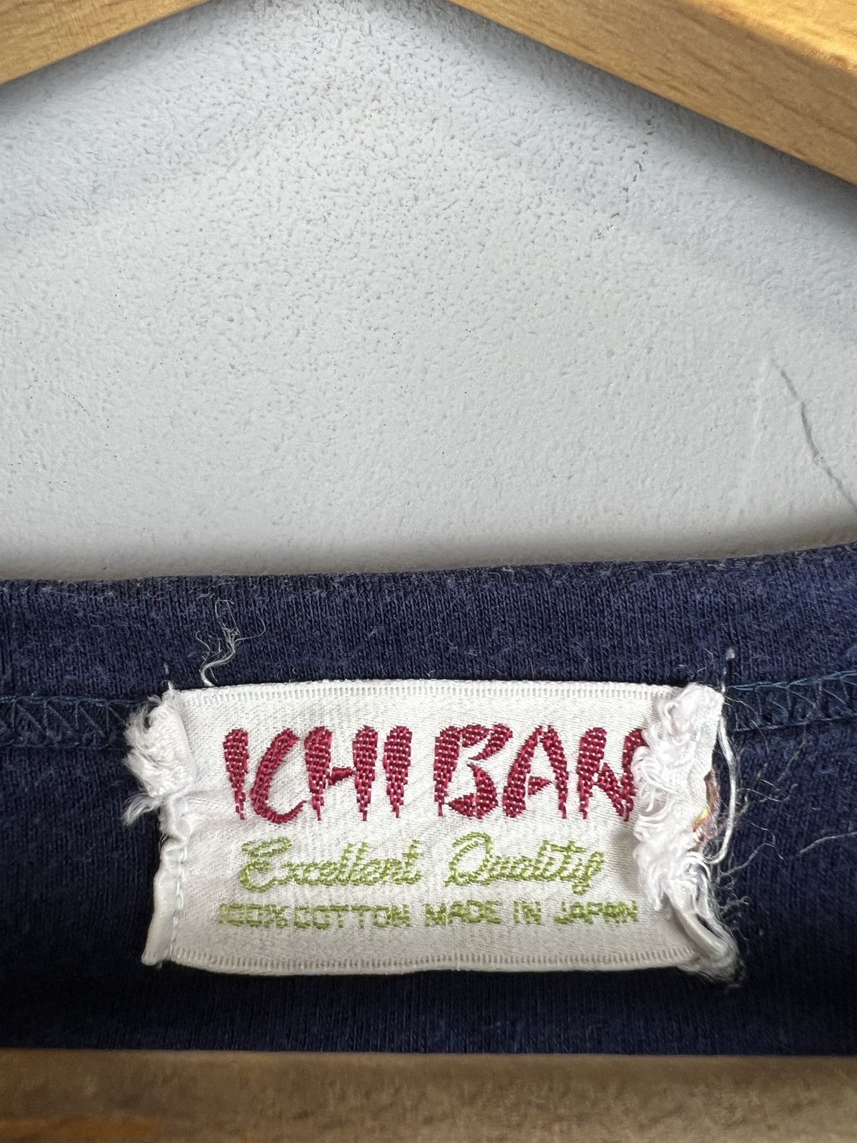 Edition Japan × Japanese Brand 🔥Vintage real single stitch 90s ICHI BAN made in japan tee Size US L / EU 52-54 / 3 - 4 Thumbnail