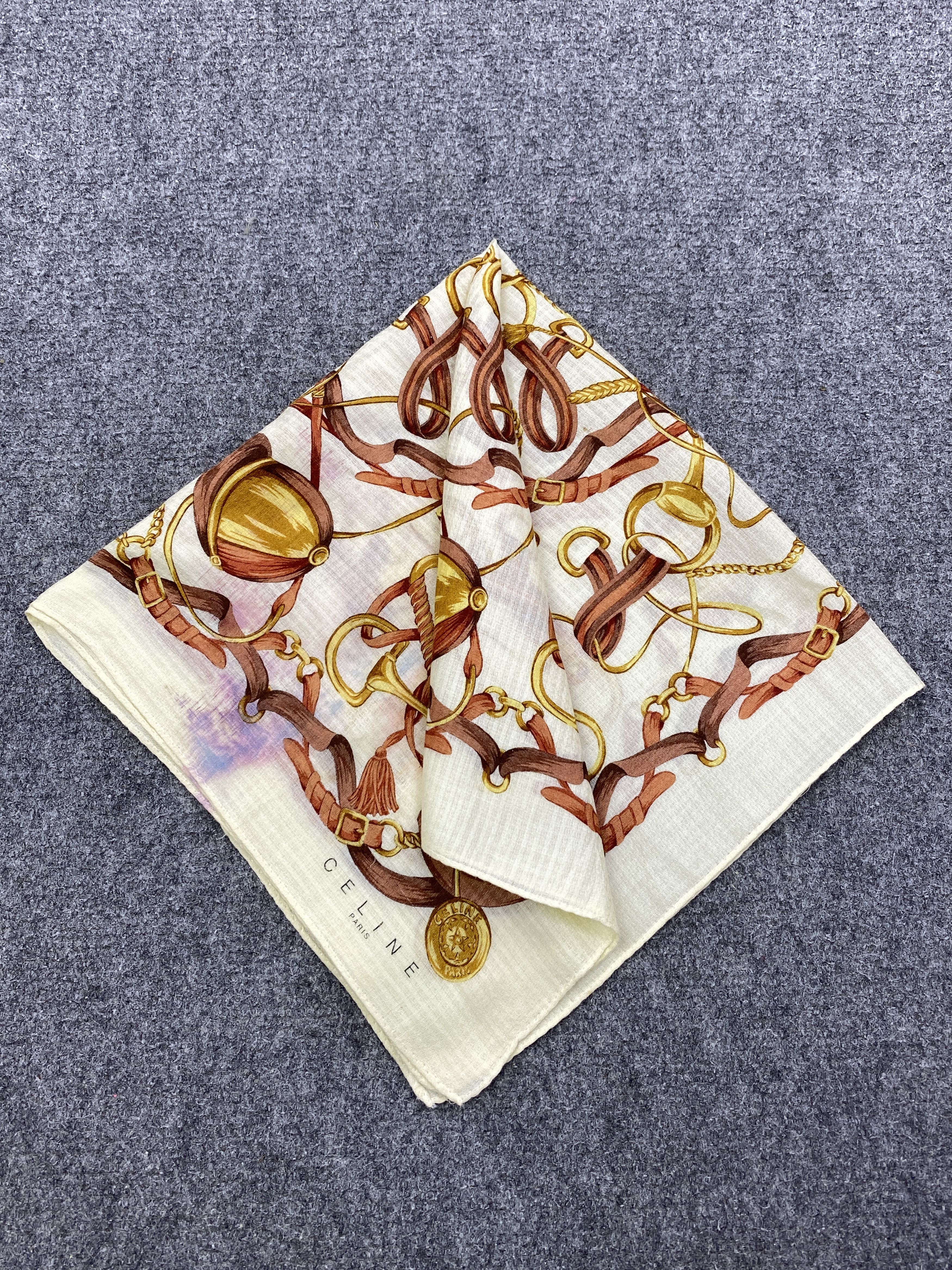 Celine Vintage Celine Handkerchief / Neckerchief HKC1017 Size ONE SIZE - 3 Thumbnail
