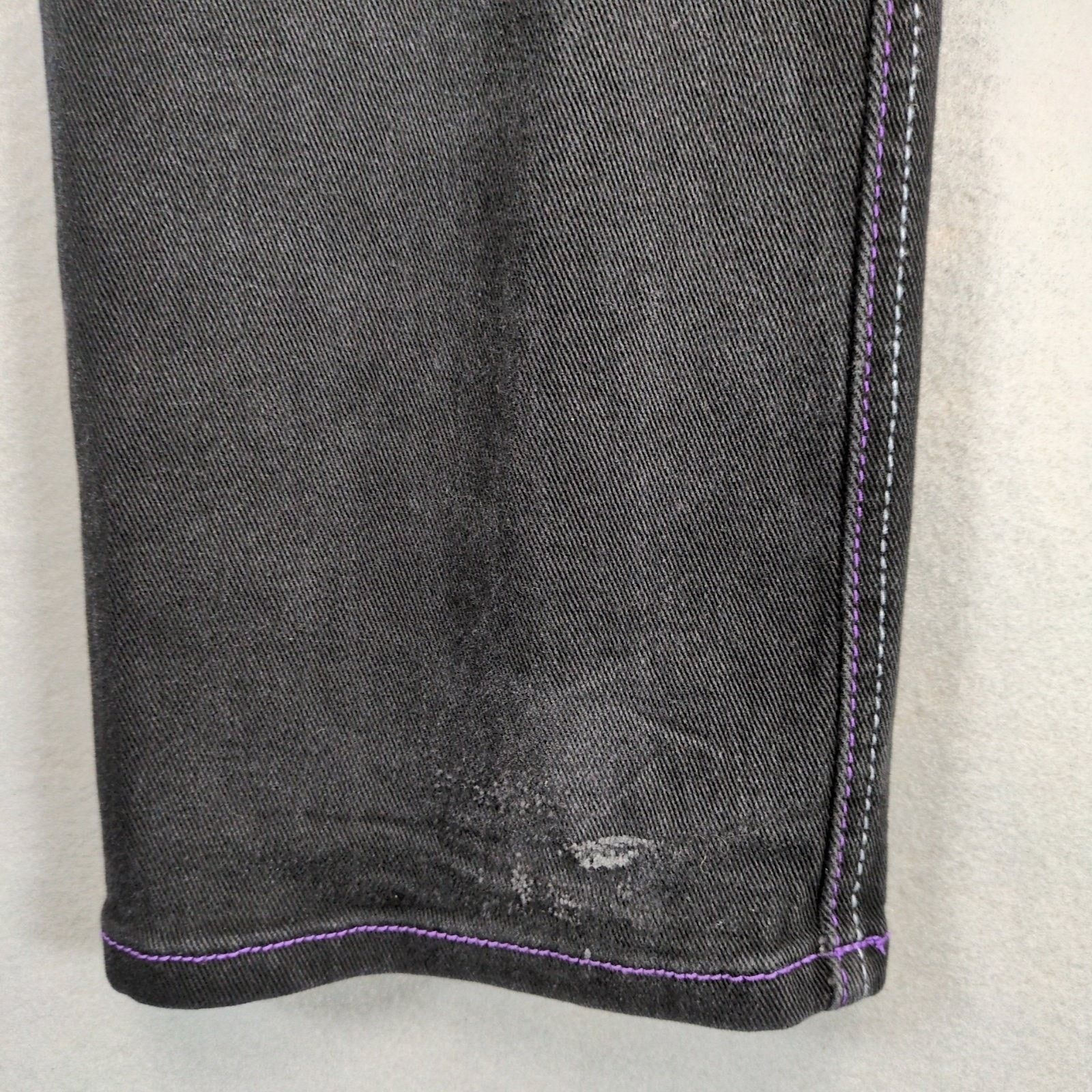 Rocawear Rocawear Simone Straight Leg Black Denim Jeans, Juniors 13 Size 34" / US 12 / IT 48 - 3 Thumbnail