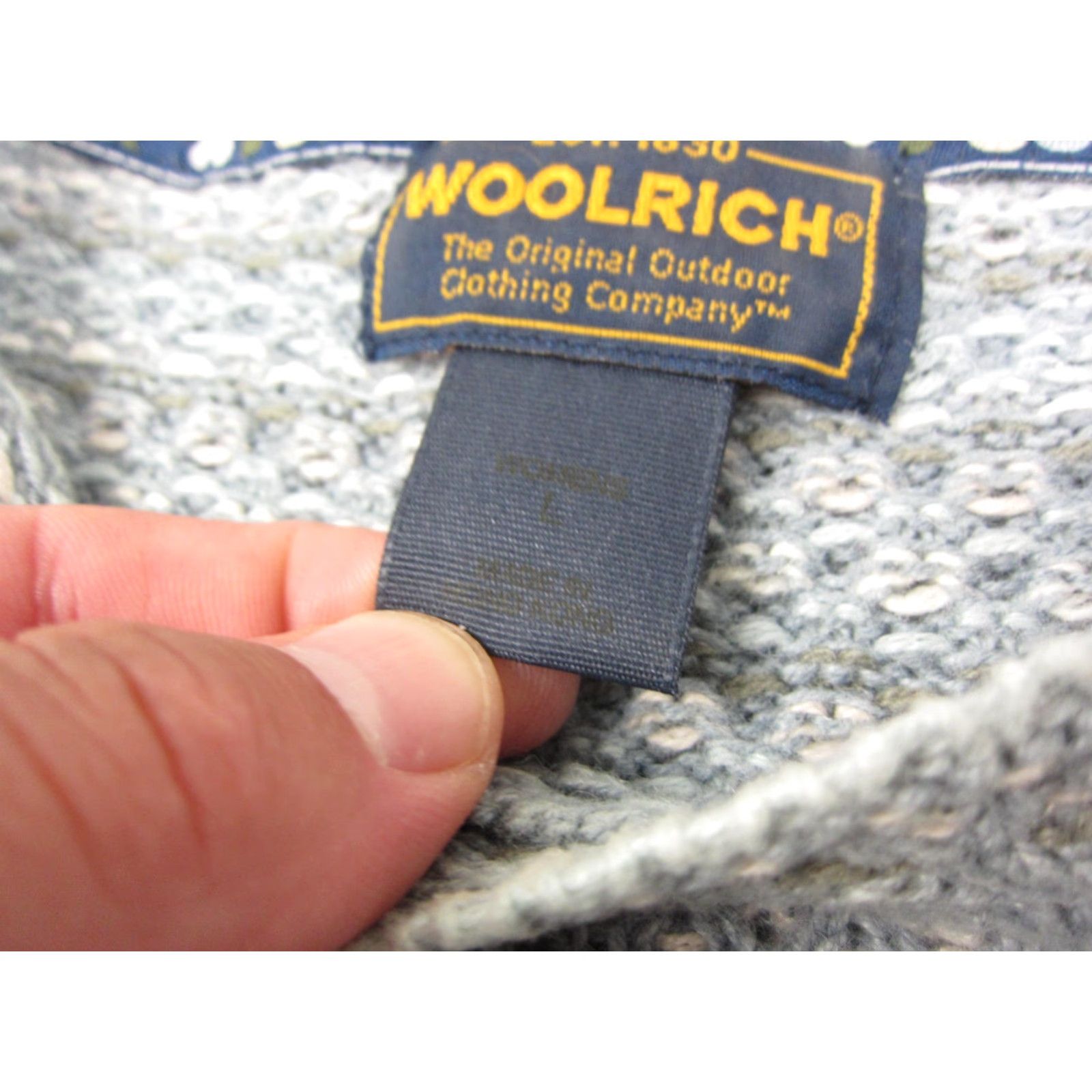 Vintage VINTAGE Woolrich Sweater Womens L Blue Knit Pullover 90s Casual Hippoe Crew Neck Cotton Ramie Knits Womens Size L / US 10 / IT 46 - 6 Thumbnail