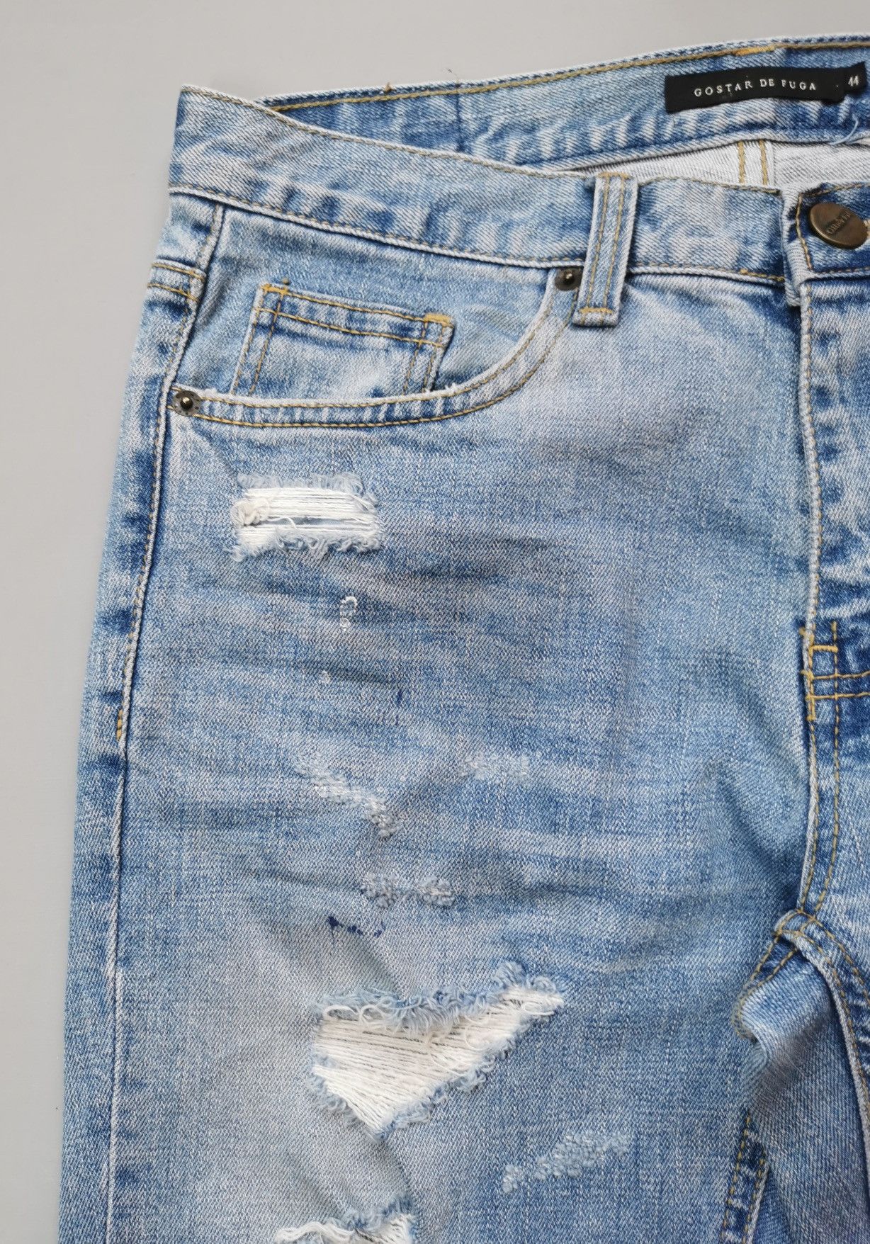 GOSTAR DE FUGA Gostar De Fuga Distressed Skinny Jeans Size US 32 / EU 48 - 5 Thumbnail