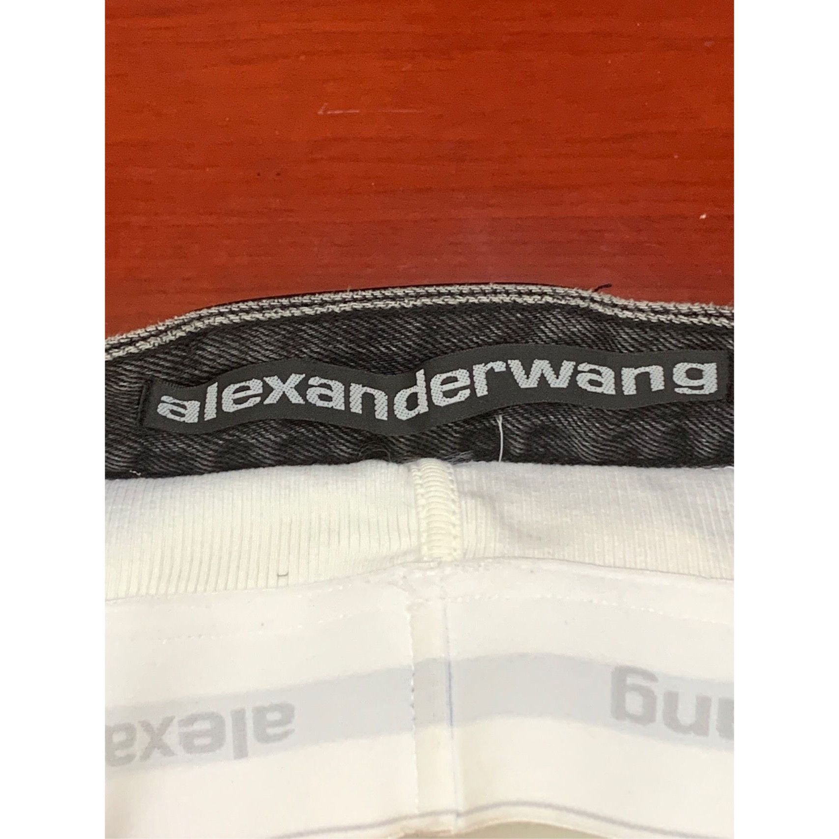 Alexander Wang Alexander Wang Womens Black Denim Shorts With Logo Waistband Size 26" / US 2 / IT 38 - 4 Thumbnail