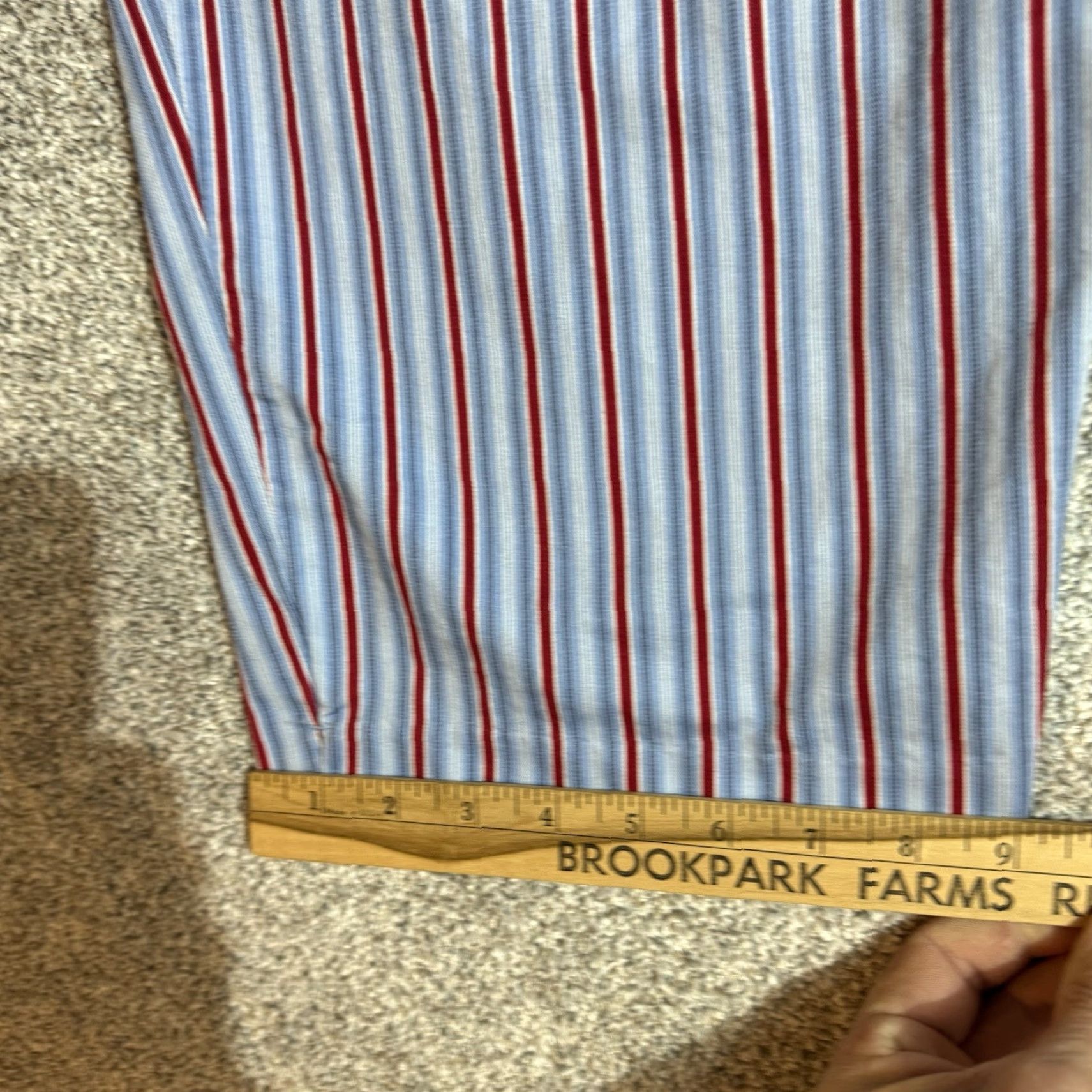 Vintage VINTAGE Capri Pants Womens 14P Petite Pinstriped Cotton 90s Preppy Office Business Pinstriped Straight Leg Pants Womens Size 36" / US 14 / IT 50 - 2 Thumbnail