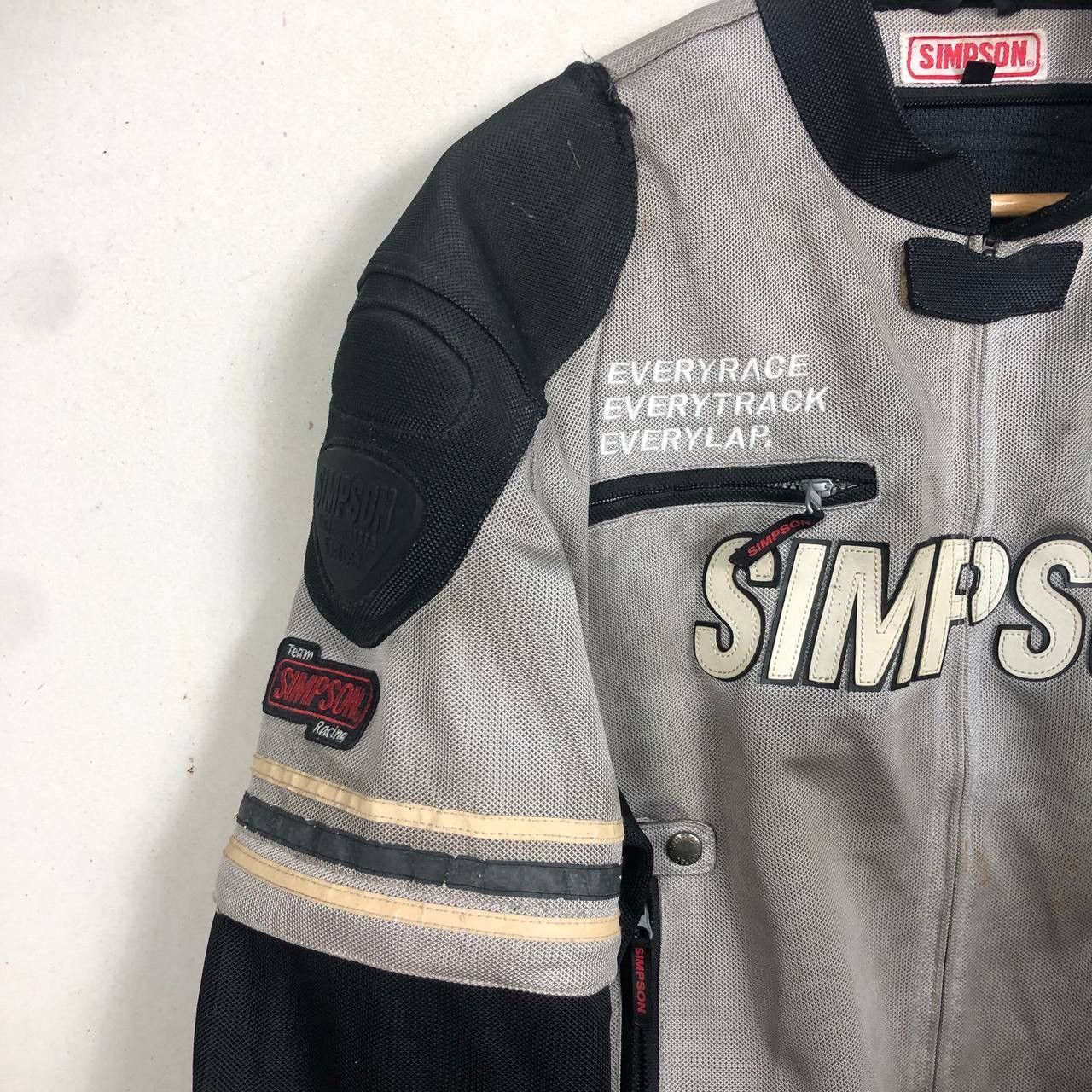 Sports Specialties × Vintage Vintage Simpson Mesh Riding Jacket Racing USA Padded Jacket Size US L / EU 52-54 / 3 - 5 Thumbnail