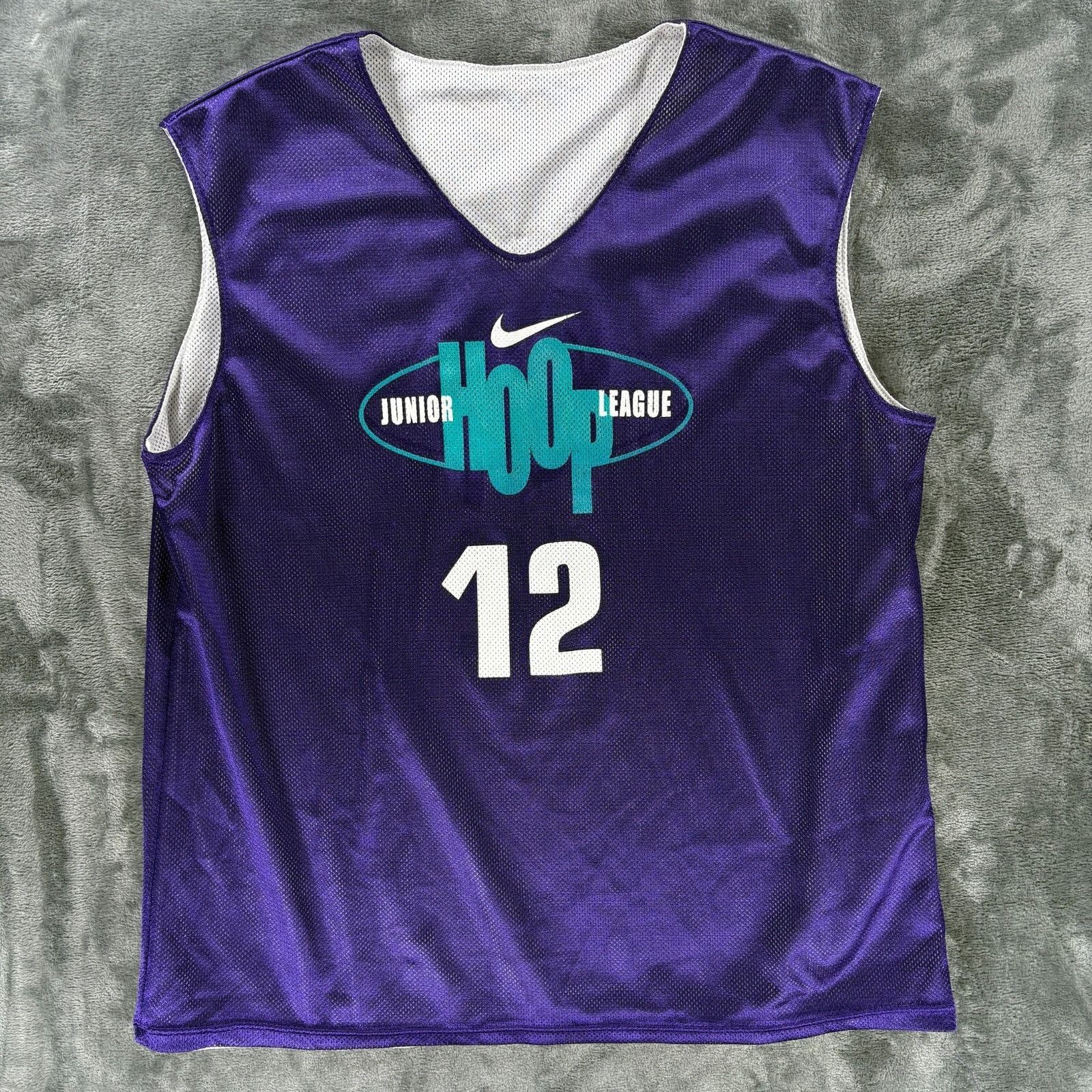 Nike Vintage Nike Junior Hoop League Jersey Purple USA XL Fits Me Size US M / EU 48-50 / 2 - 1 Thumbnail