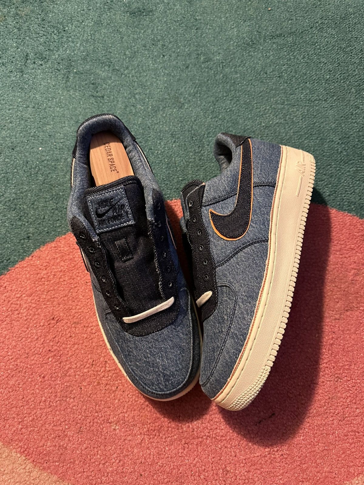 Stonewash Blue Nike Air Force Denim 3x1 Air Force Low Denim Blue