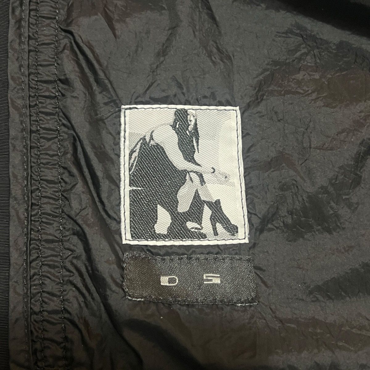 Rick Owens Drkshdw Rick Owens DRKSHDW Denim/Leather Patchwork Bomber Jacket Size US XS / EU 42 / 0 - 7 Thumbnail